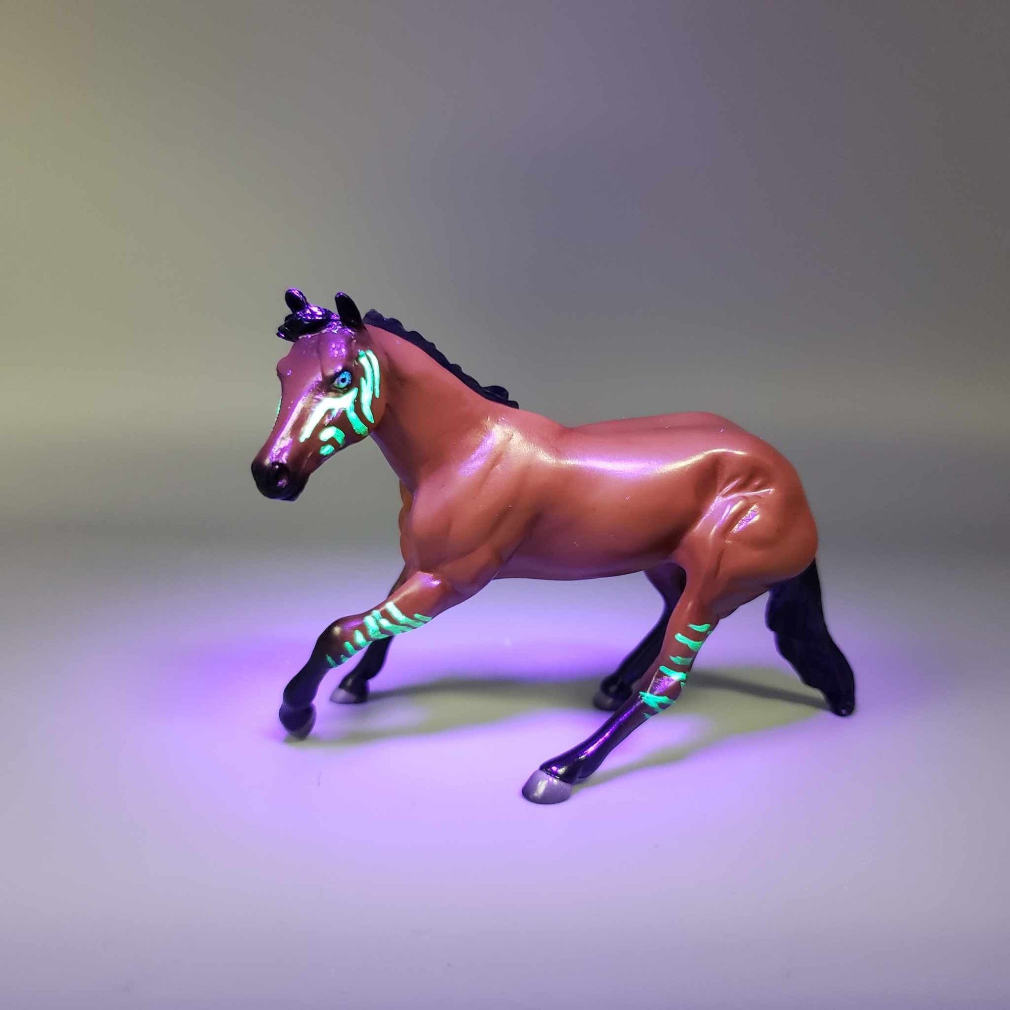 Vevrud &amp; Calf OOAK Bay Blacklight Reactive Cutter &amp; Alien Calf Chip LE-30 By Jess Hamill Moonlight Madness 2023 MM23