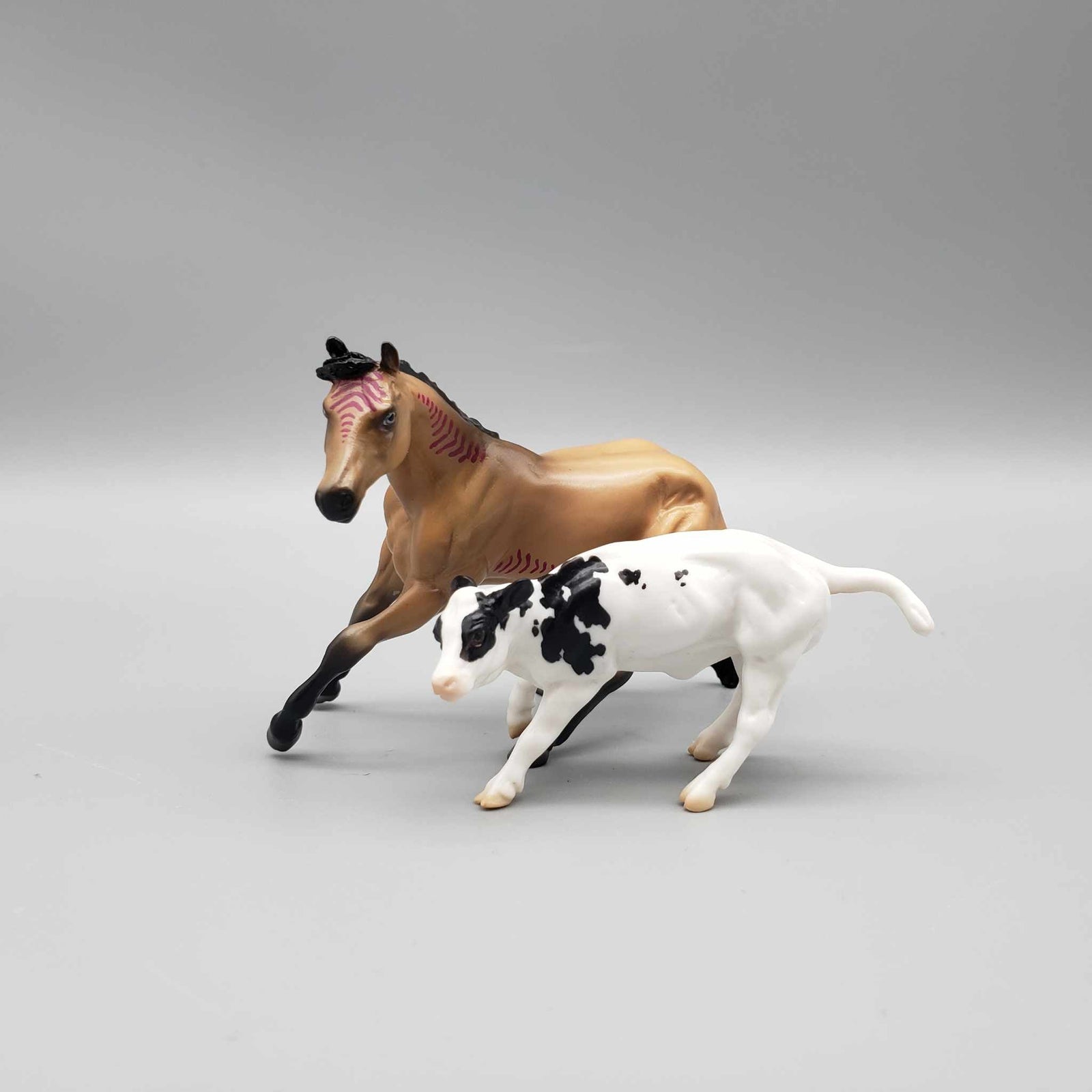 Echall & Calf OOAK Chestnut Blacklight Reactive Cutter & Alien Calf Chip LE-30 By Jess Hamill Moonlight Madness 2023 MM23