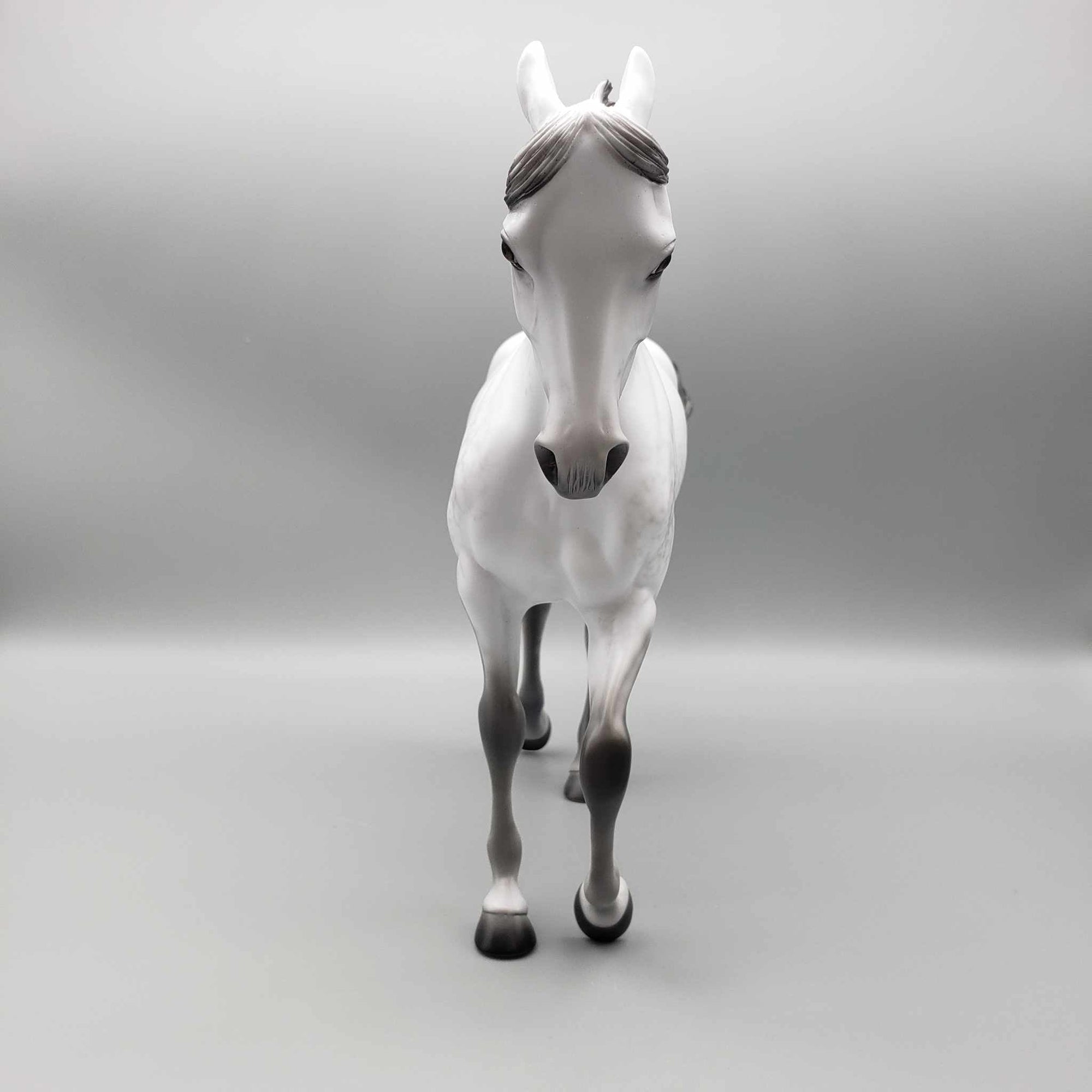 Moonlight Becomes Ye OOAK Dapple Grey Pinned Ear Thoroughbred Fall Facebook Auction 9/23