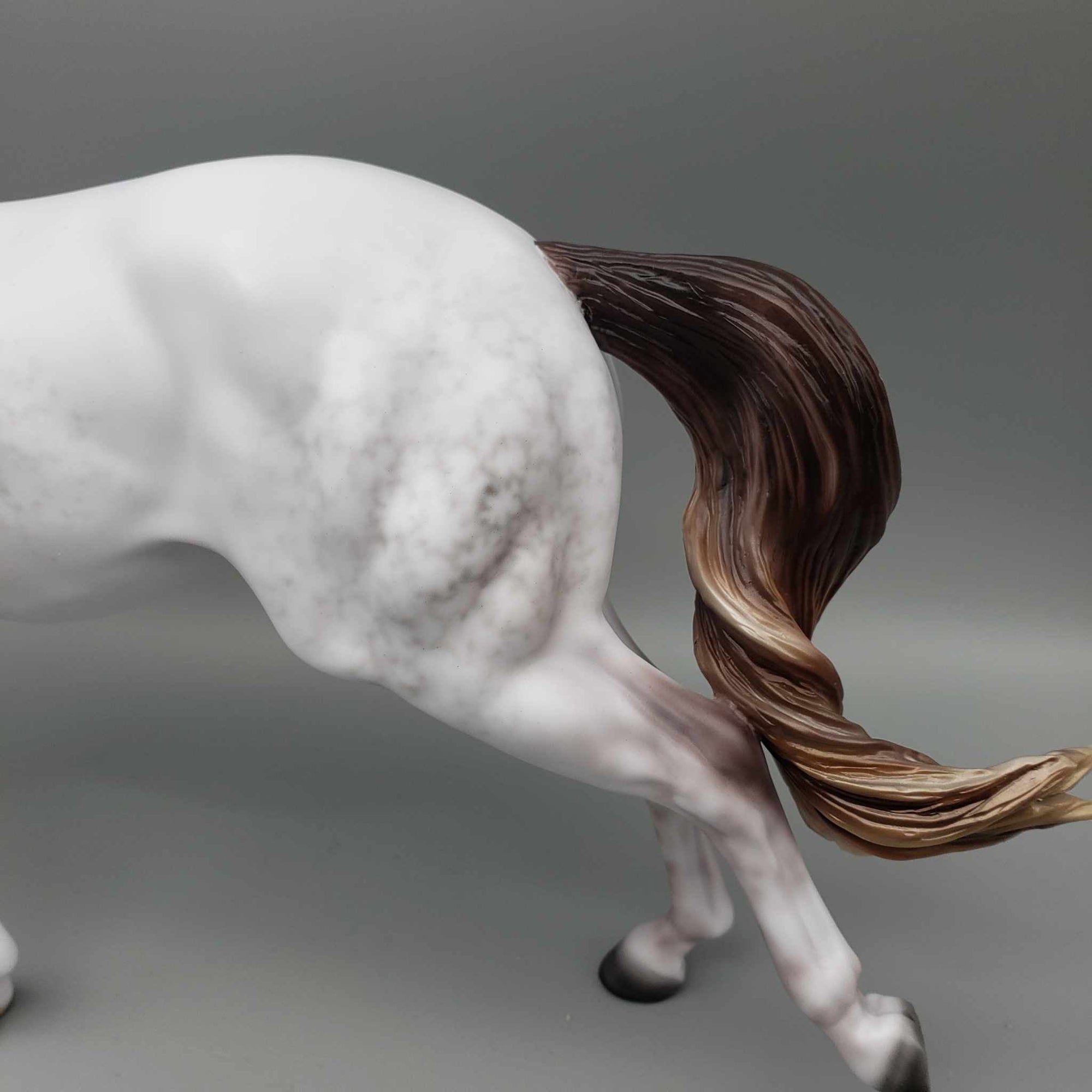 Lunar Eclipse OOAK Dapple Mulberry Grey MARE Running Stock Horse by Ellen Robbins Fall Into Autumn Random Drop Sale 9/23