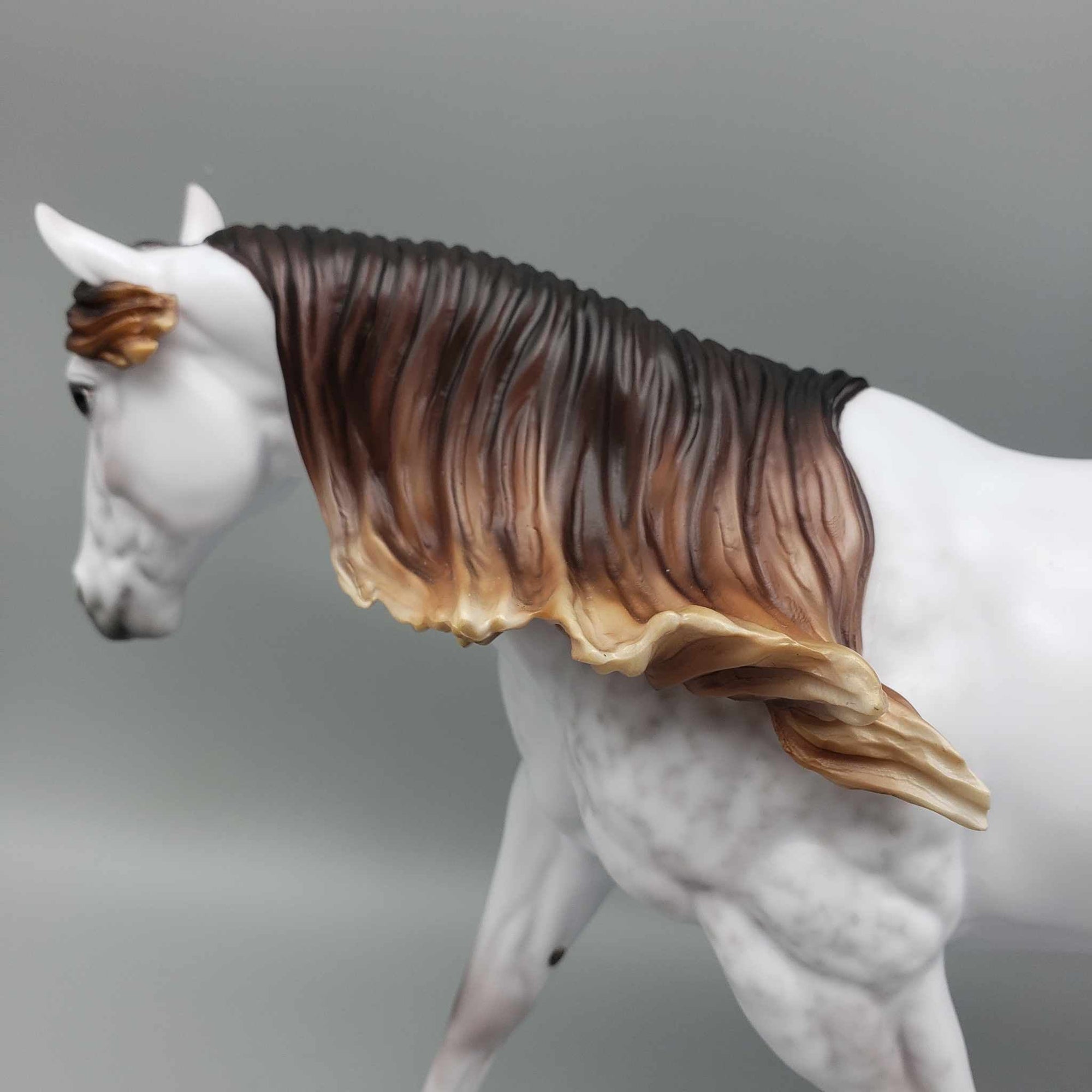 Lunar Eclipse OOAK Dapple Mulberry Grey MARE Running Stock Horse by Ellen Robbins Fall Into Autumn Random Drop Sale 9/23