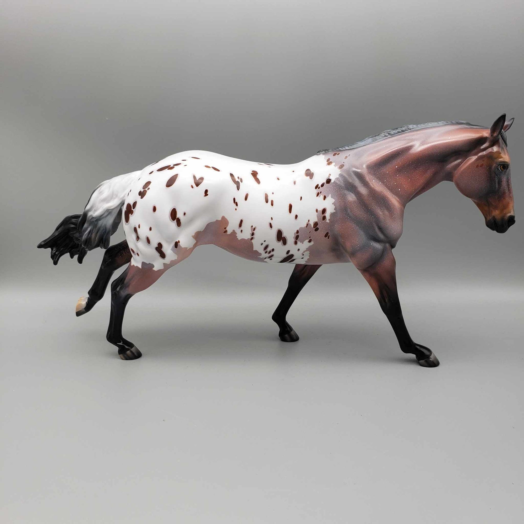 Alegis OOAK Appaloosa Running Stock Horse By Julie Keim Fall Facebook Auction 9/23