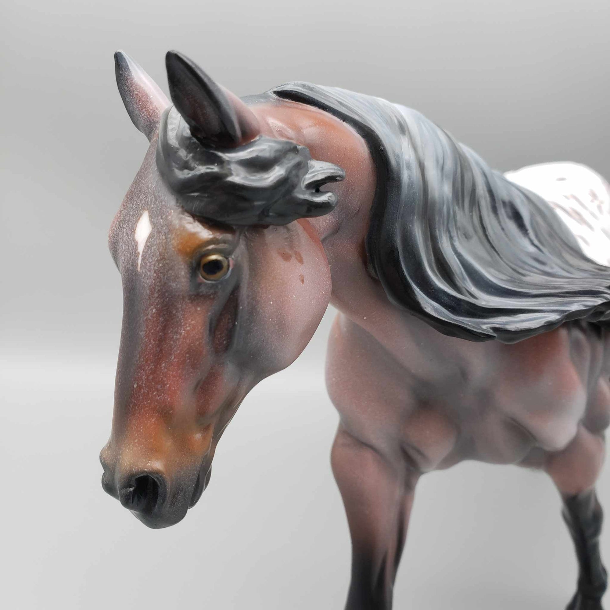 Alegis OOAK Appaloosa Running Stock Horse By Julie Keim Fall Facebook Auction 9/23