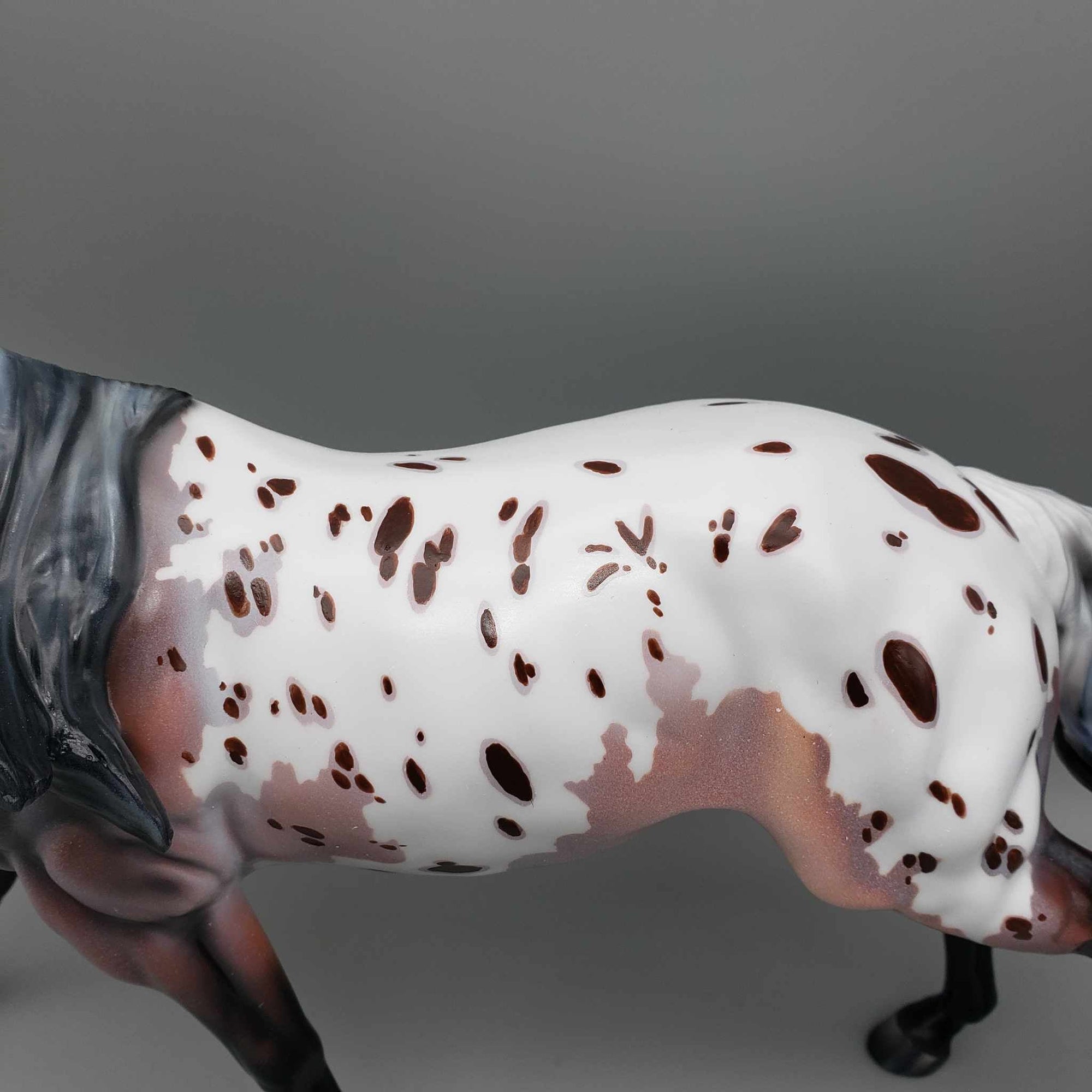 Alegis OOAK Appaloosa Running Stock Horse By Julie Keim Fall Facebook Auction 9/23