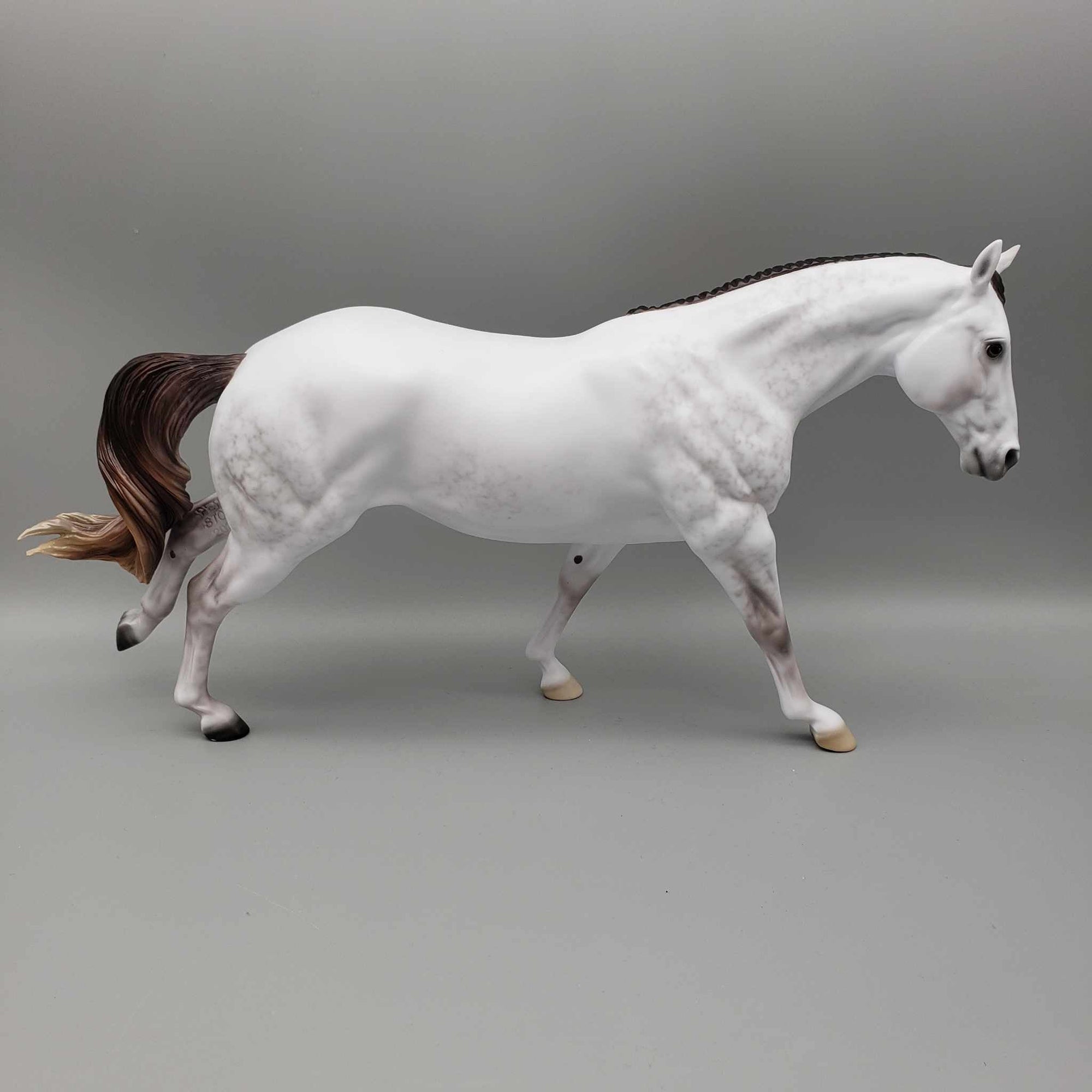 Lunar Eclipse OOAK Dapple Mulberry Grey MARE Running Stock Horse by Ellen Robbins Fall Into Autumn Random Drop Sale 9/23