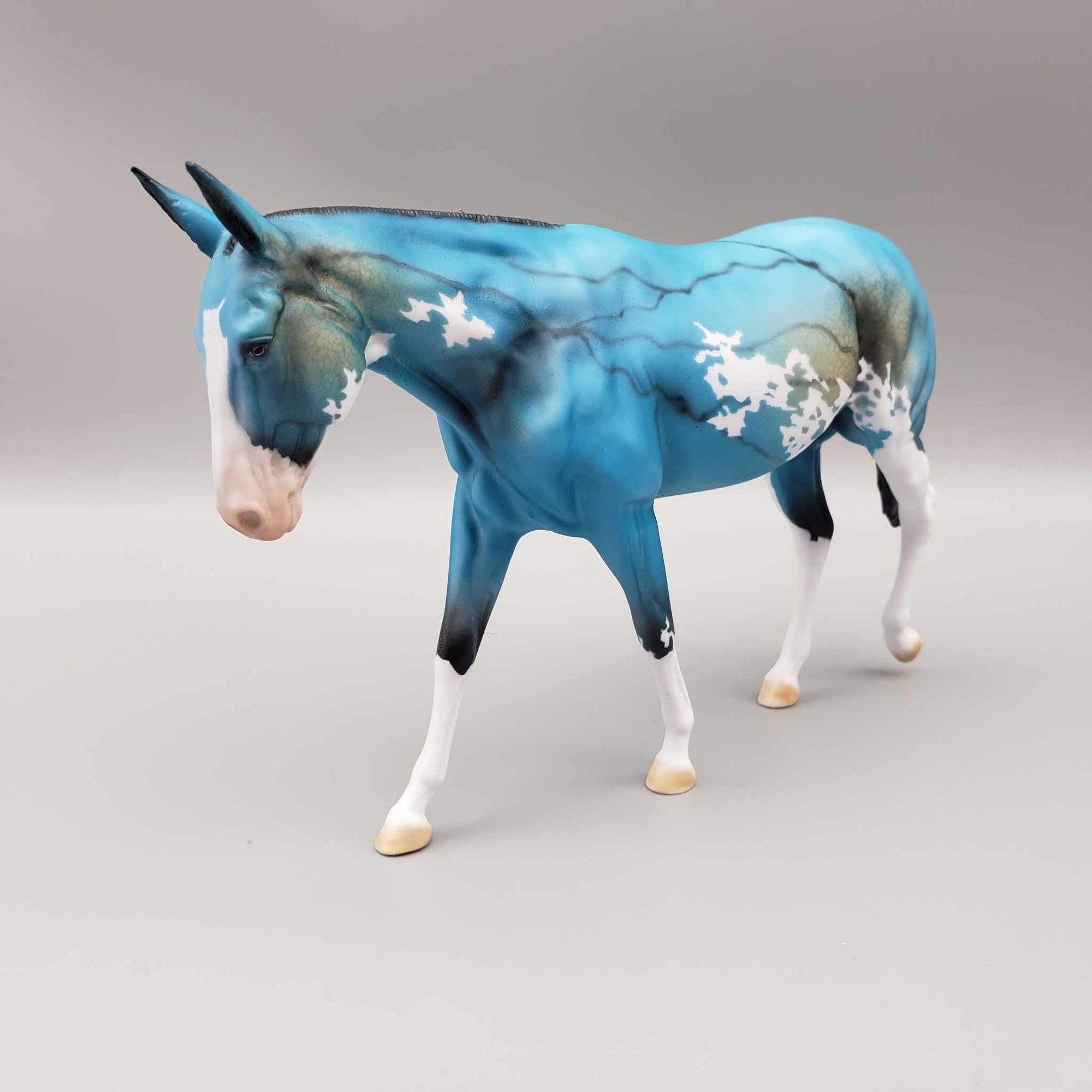 Cesilly OOAK Turquoise Deco Pebble Mule By Dawn Quick Facebook Auction Fall Into Autumn Random Drop Sale 9/23