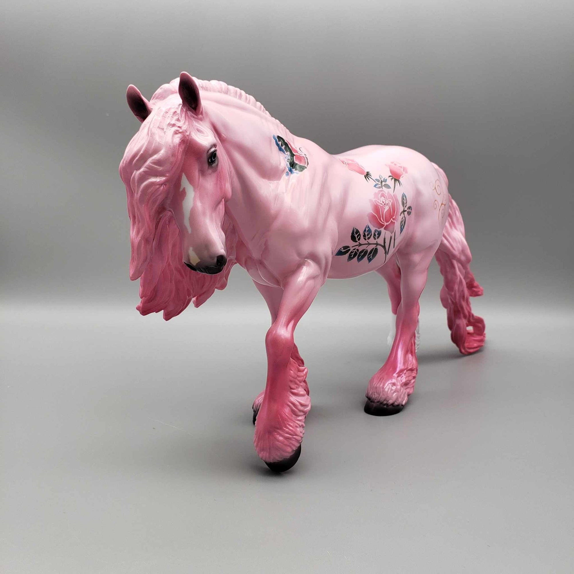 Pynk OOAK Roses, Butterfly and Pink Deco Irish Cob By Dawn Quick Fall Into Autumn Random Drop Sale 9/23