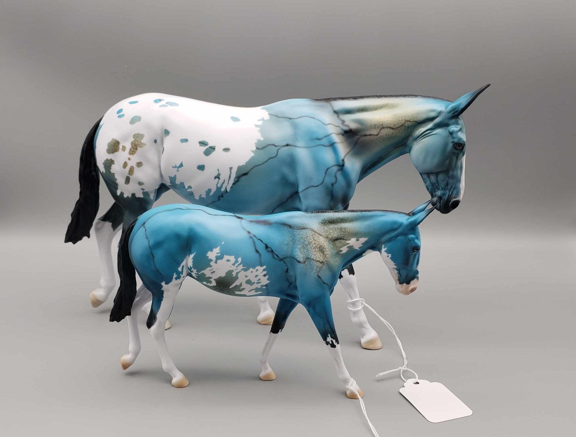 Cesilly OOAK Turquoise Deco Pebble Mule By Dawn Quick Facebook Auction Fall Into Autumn Random Drop Sale 9/23