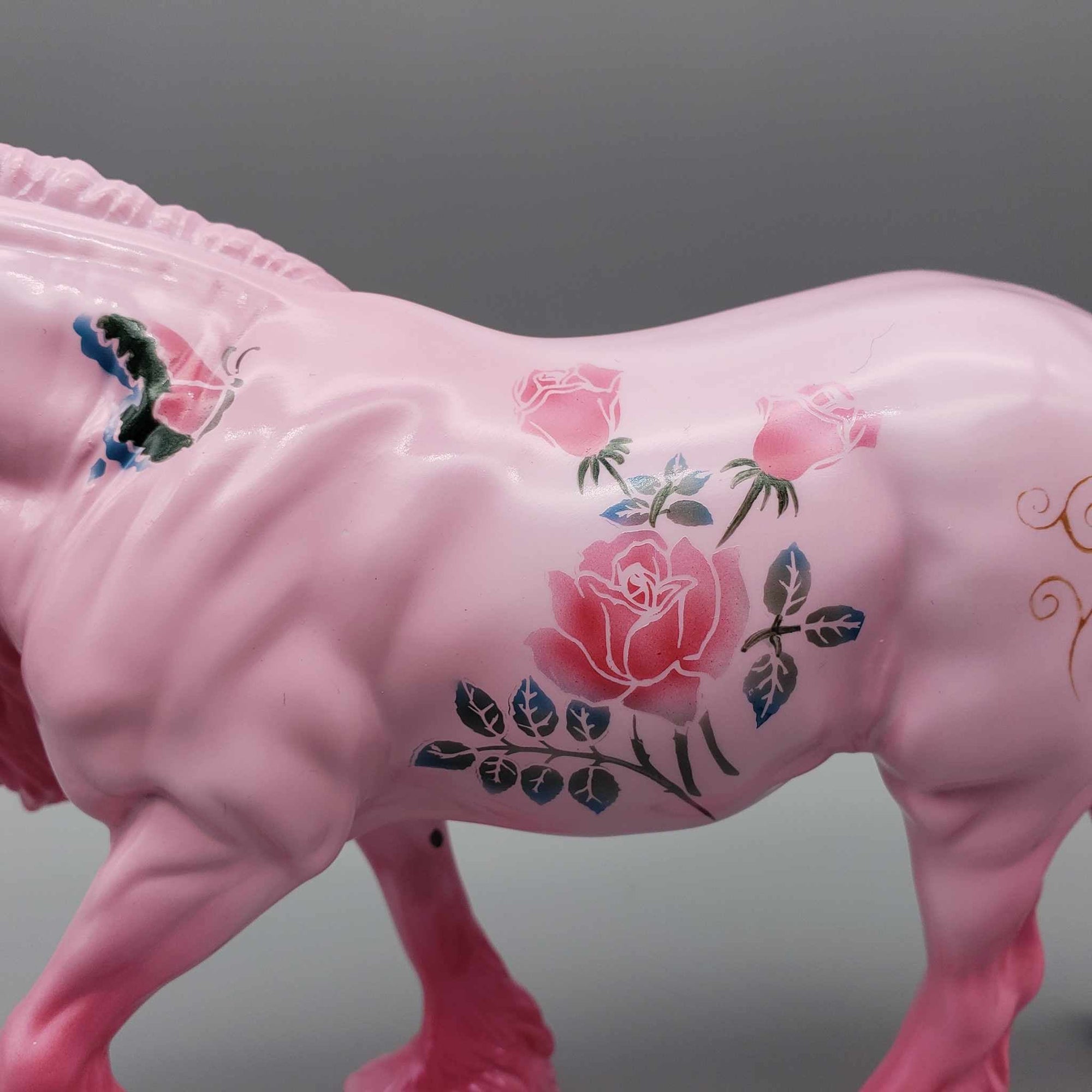 Pynk OOAK Roses, Butterfly and Pink Deco Irish Cob By Dawn Quick Fall Into Autumn Random Drop Sale 9/23