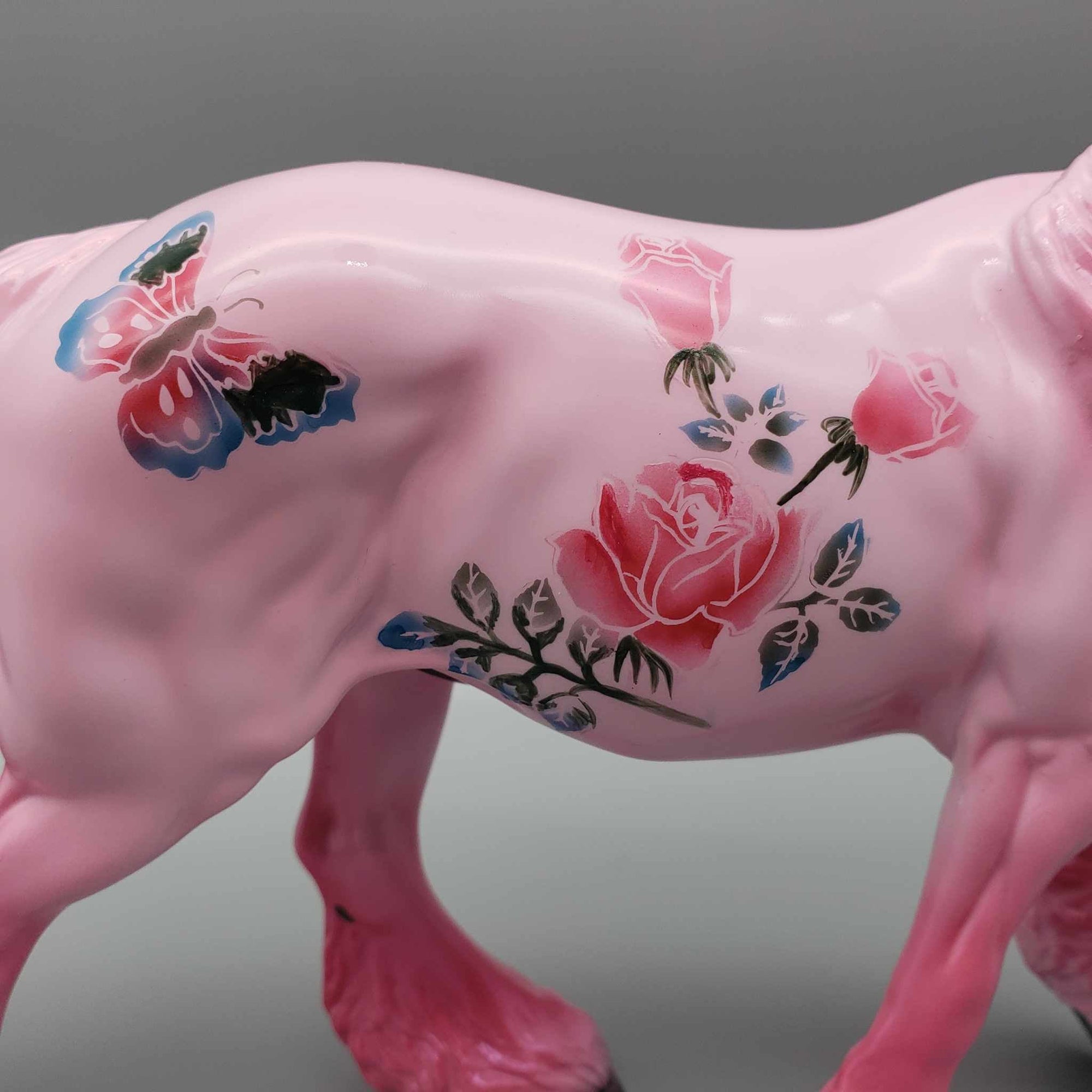 Pynk OOAK Roses, Butterfly and Pink Deco Irish Cob By Dawn Quick Fall Into Autumn Random Drop Sale 9/23