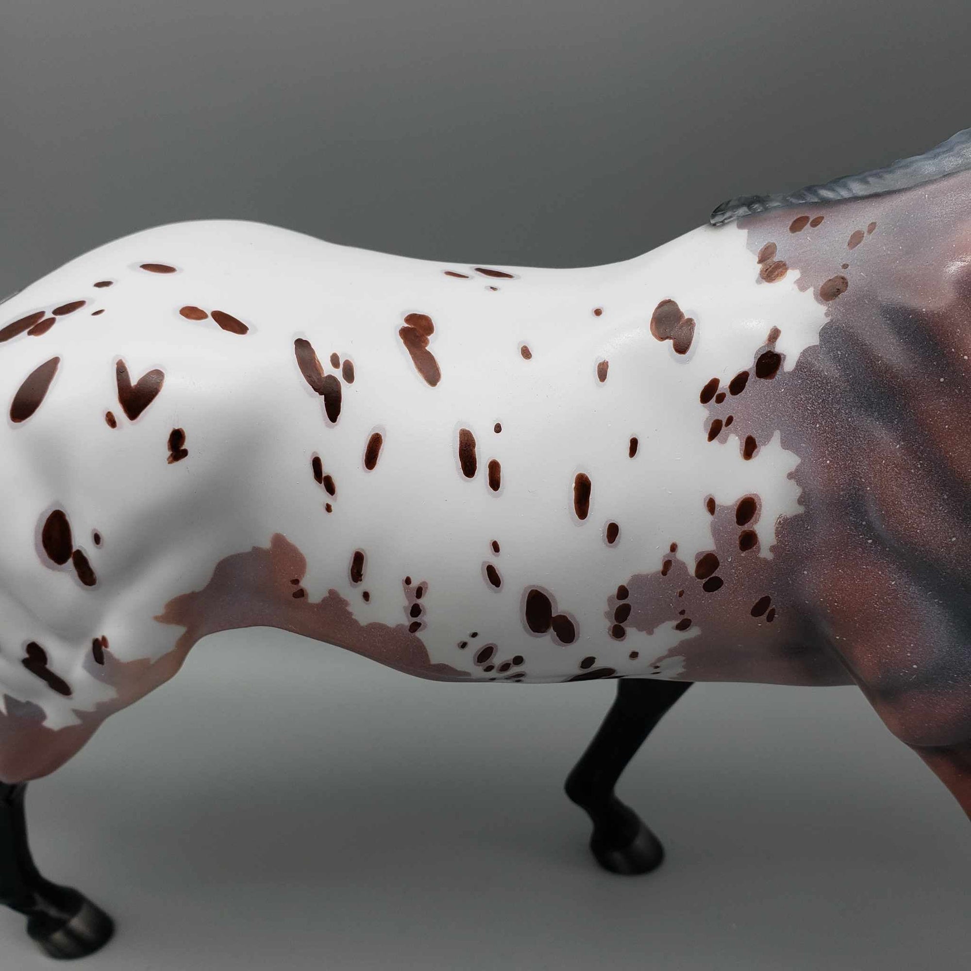 Alegis OOAK Appaloosa Running Stock Horse By Julie Keim Fall Facebook Auction 9/23