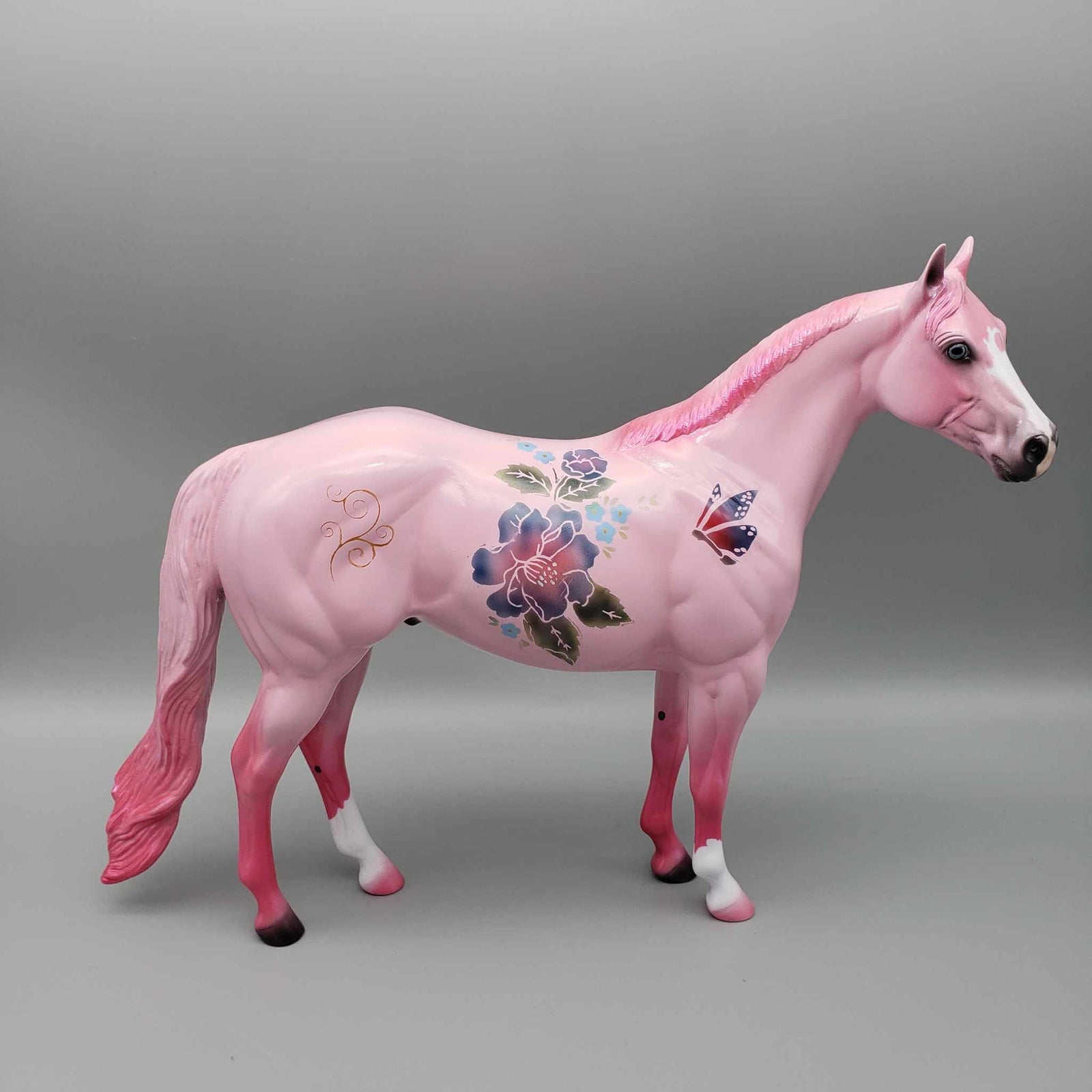 GLOSSY A Bouquet of Spring OOAK Pink Deco ISH By Dawn Quick Fall Into Autumn Random Drop Sale 9/23