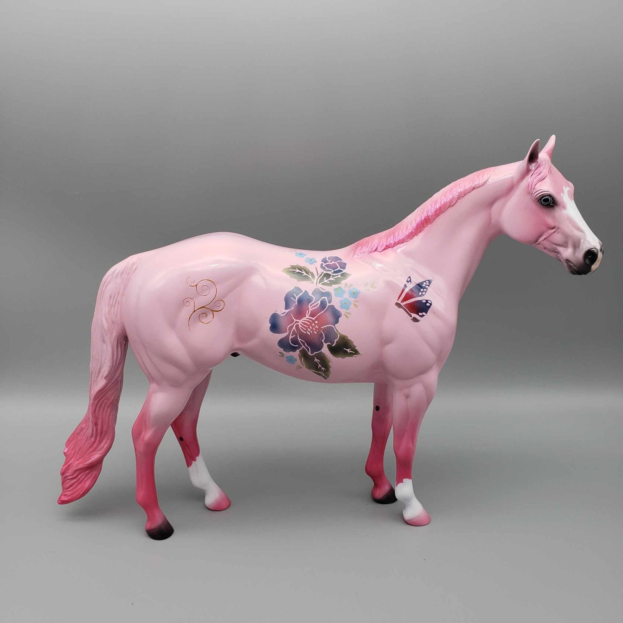 GLOSSY A Bouquet of Spring OOAK Pink Deco ISH By Dawn Quick Fall Into Autumn Random Drop Sale 9/23