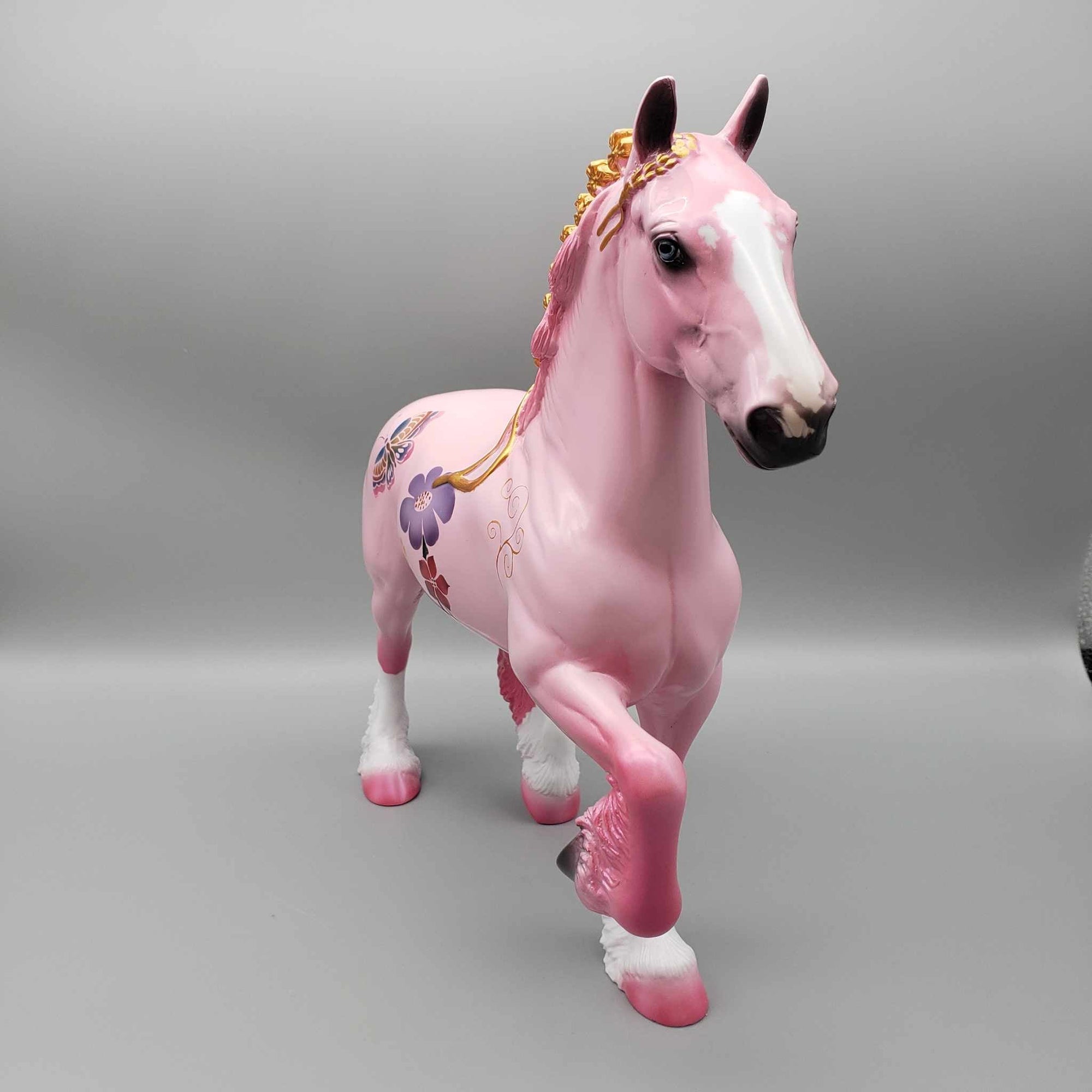 Glossy Petal Power OOAK Pink Deco trotting Drafter By Dawn Quick Fall Into Autumn Random Drop Sale 9/23