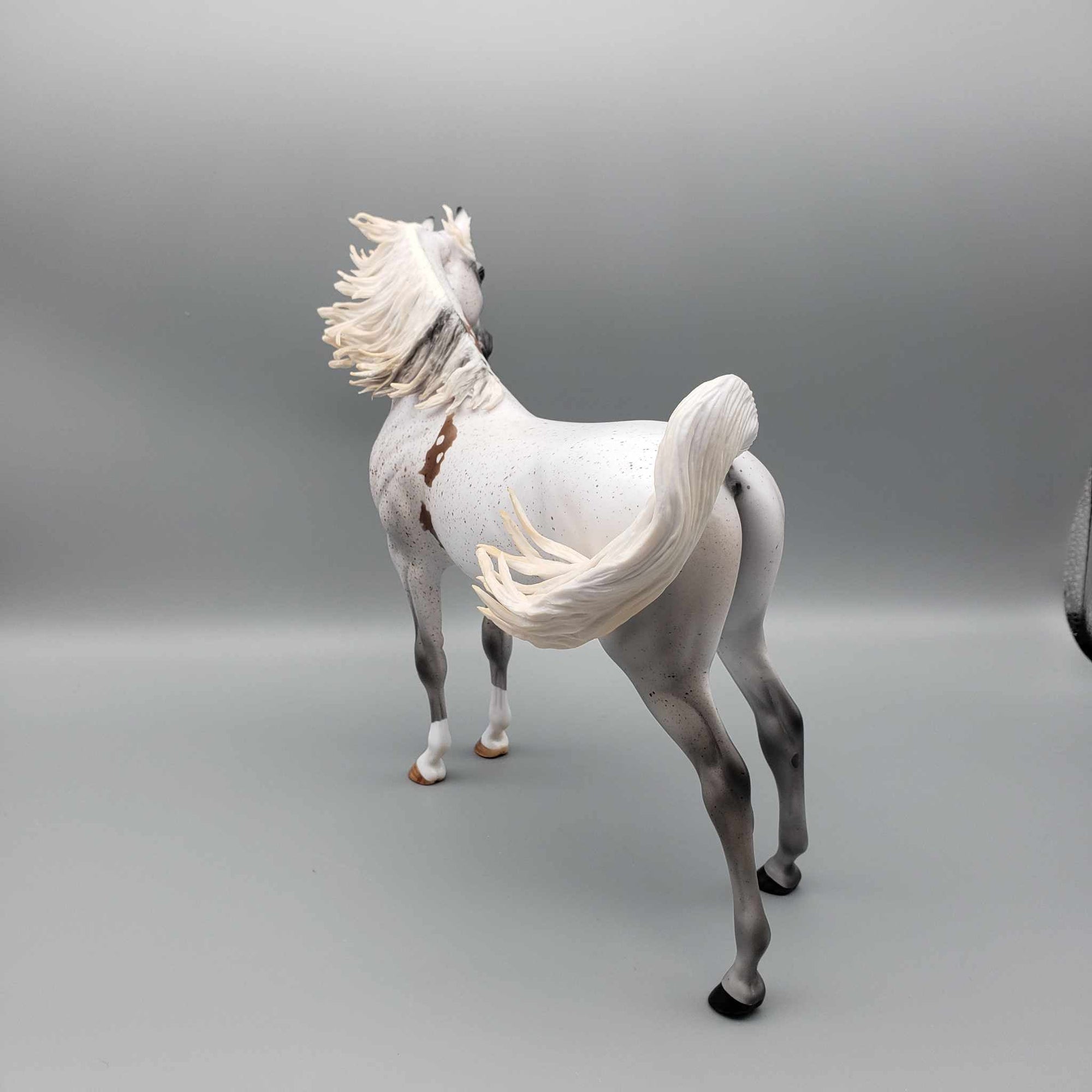 Enchanted OOAK Fleabitten Grey Bloody Shoulder Arabian Stallion By Myla Pearce Best Offers 10/02/23