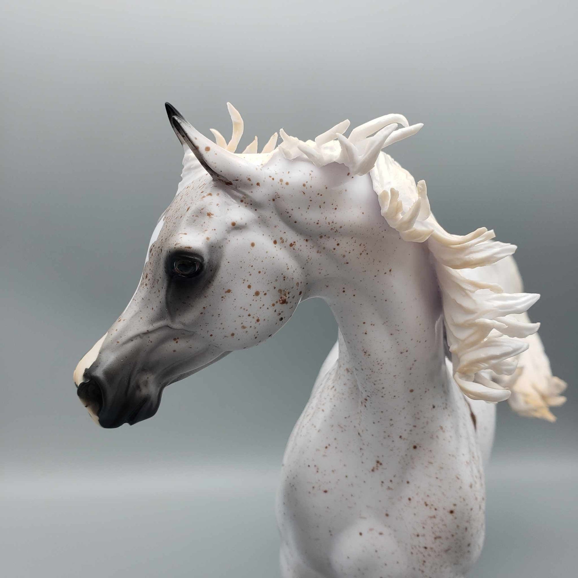 Enchanted OOAK Fleabitten Grey Bloody Shoulder Arabian Stallion By Myla Pearce Best Offers 10/02/23