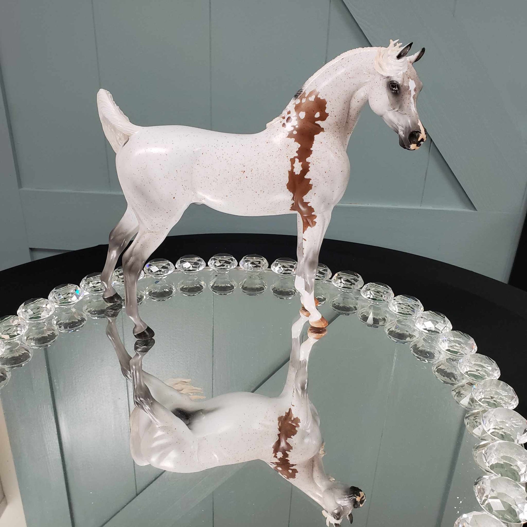 Enchanted OOAK Fleabitten Grey Bloody Shoulder Arabian Stallion By Myla Pearce Best Offers 10/02/23