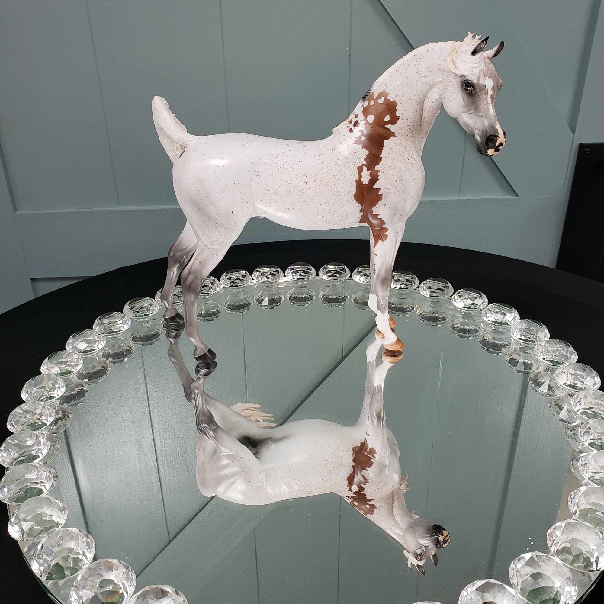 Enchanted OOAK Fleabitten Grey Bloody Shoulder Arabian Stallion By Myla Pearce Best Offers 10/02/23