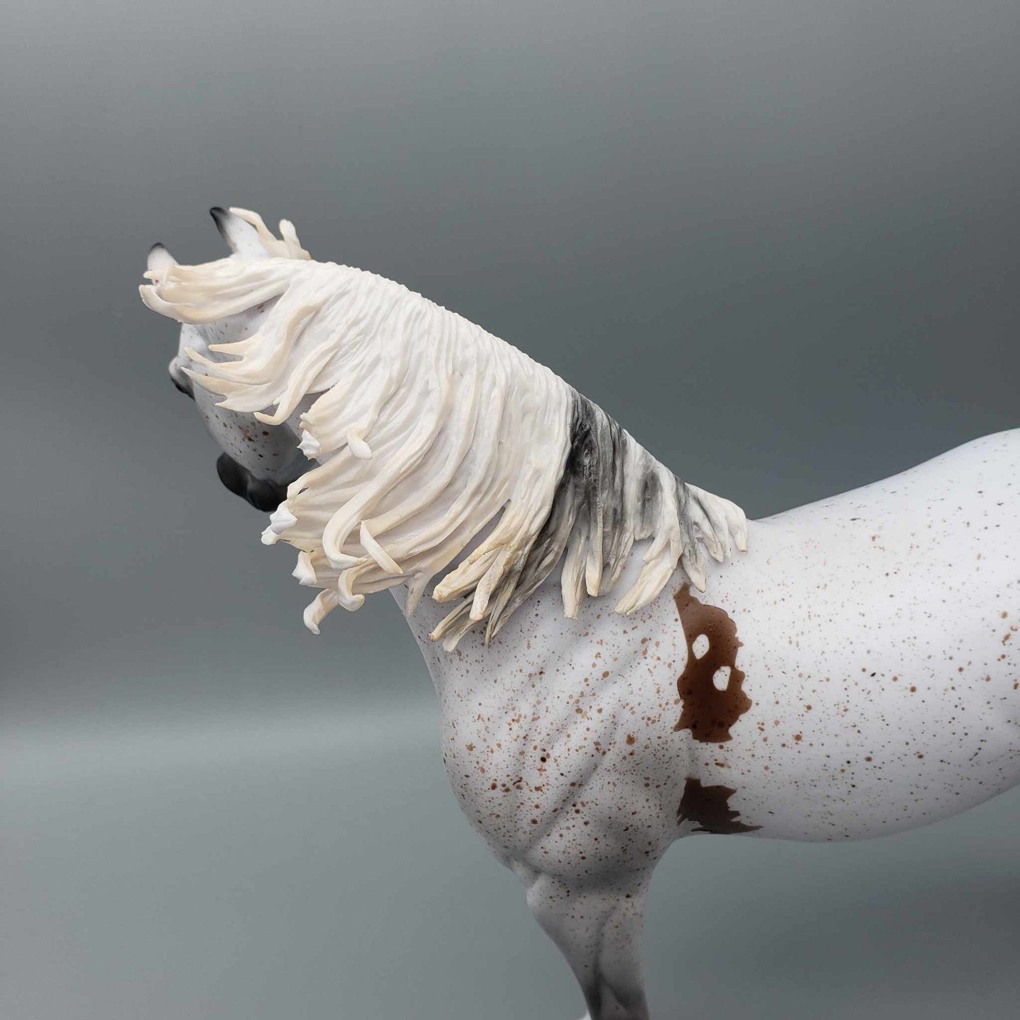 Enchanted OOAK Fleabitten Grey Bloody Shoulder Arabian Stallion By Myla Pearce Best Offers 10/02/23