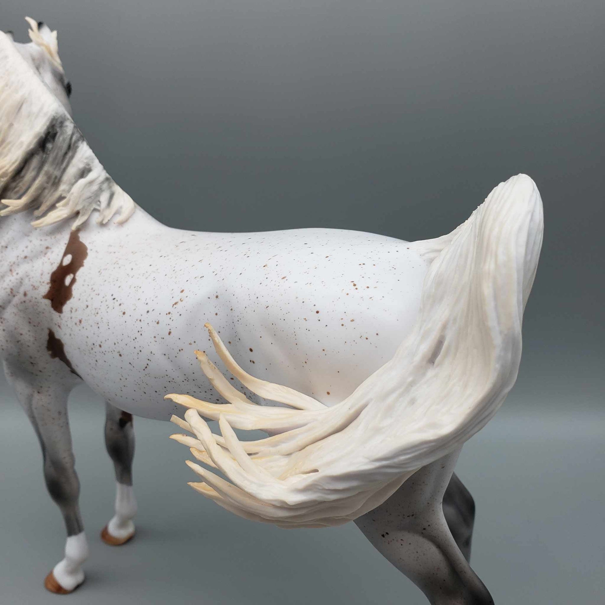 Enchanted OOAK Fleabitten Grey Bloody Shoulder Arabian Stallion By Myla Pearce Best Offers 10/02/23
