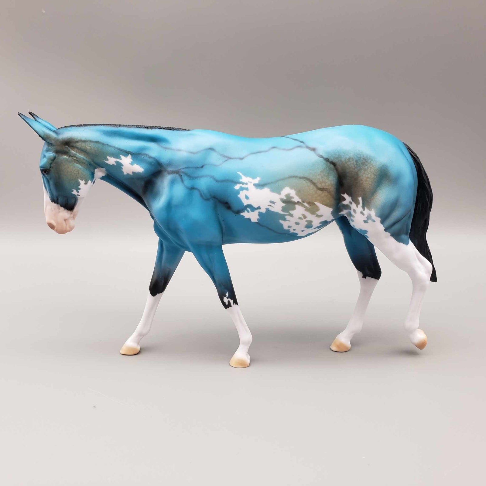 Cesilly OOAK Turquoise Deco Pebble Mule By Dawn Quick Facebook Auction Fall Into Autumn Random Drop Sale 9/23