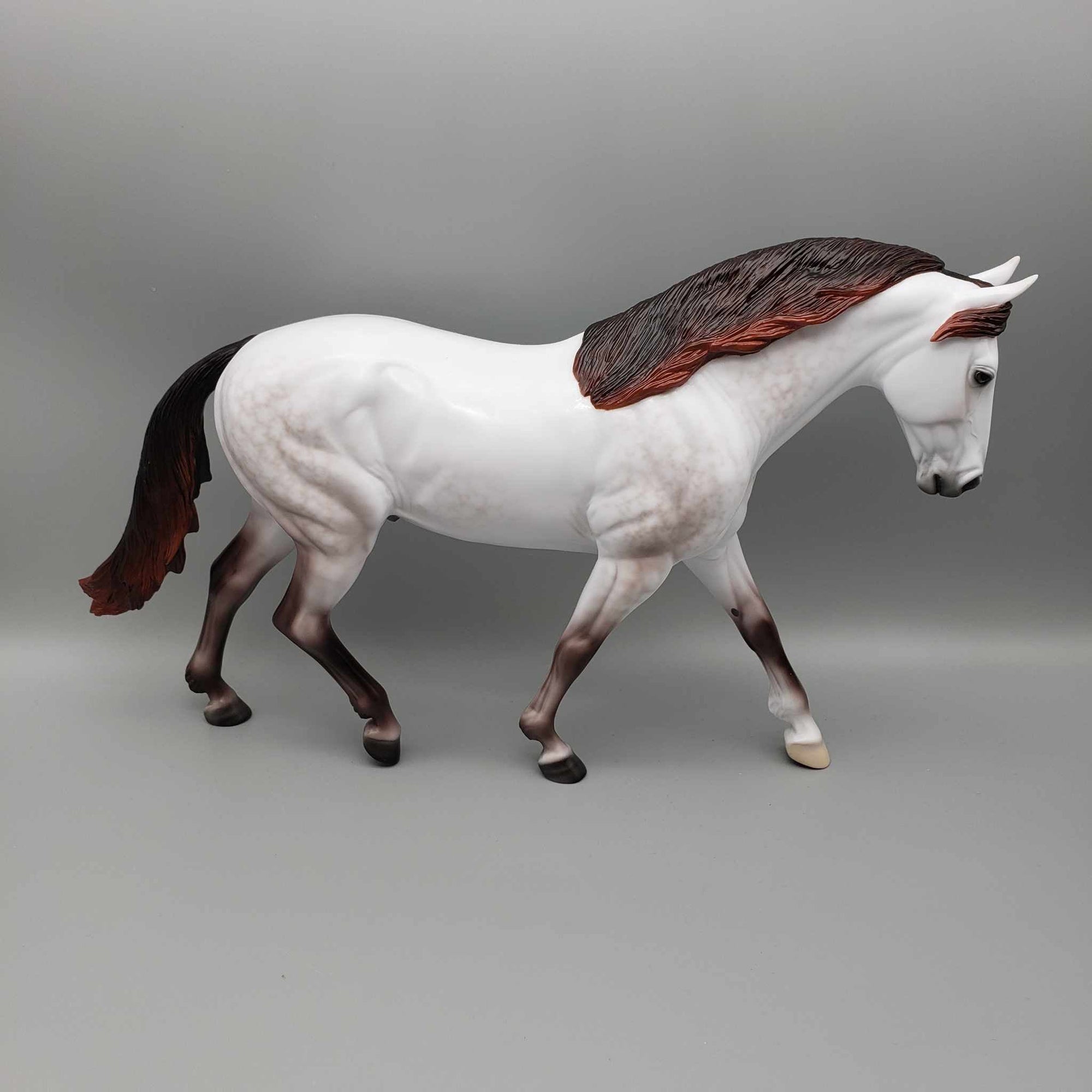 One Small Stop OOAK Dappled Mulberry Grey Irish Draught by Ellen Robbins Fall Into Autumn Random Drop Sale 9/23