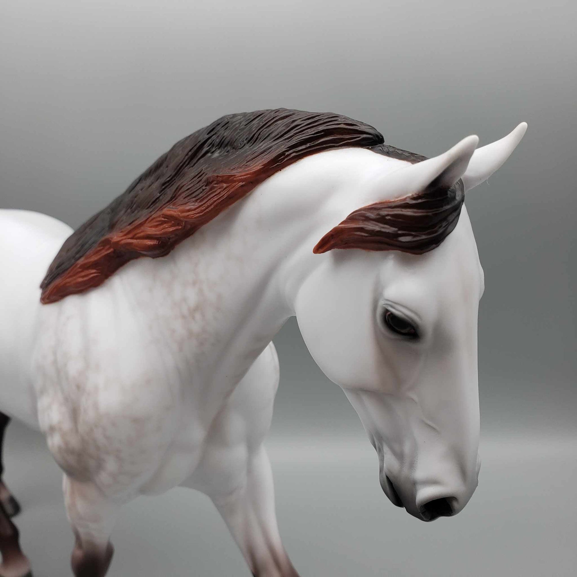 One Small Stop OOAK Dappled Mulberry Grey Irish Draught by Ellen Robbins Fall Into Autumn Random Drop Sale 9/23