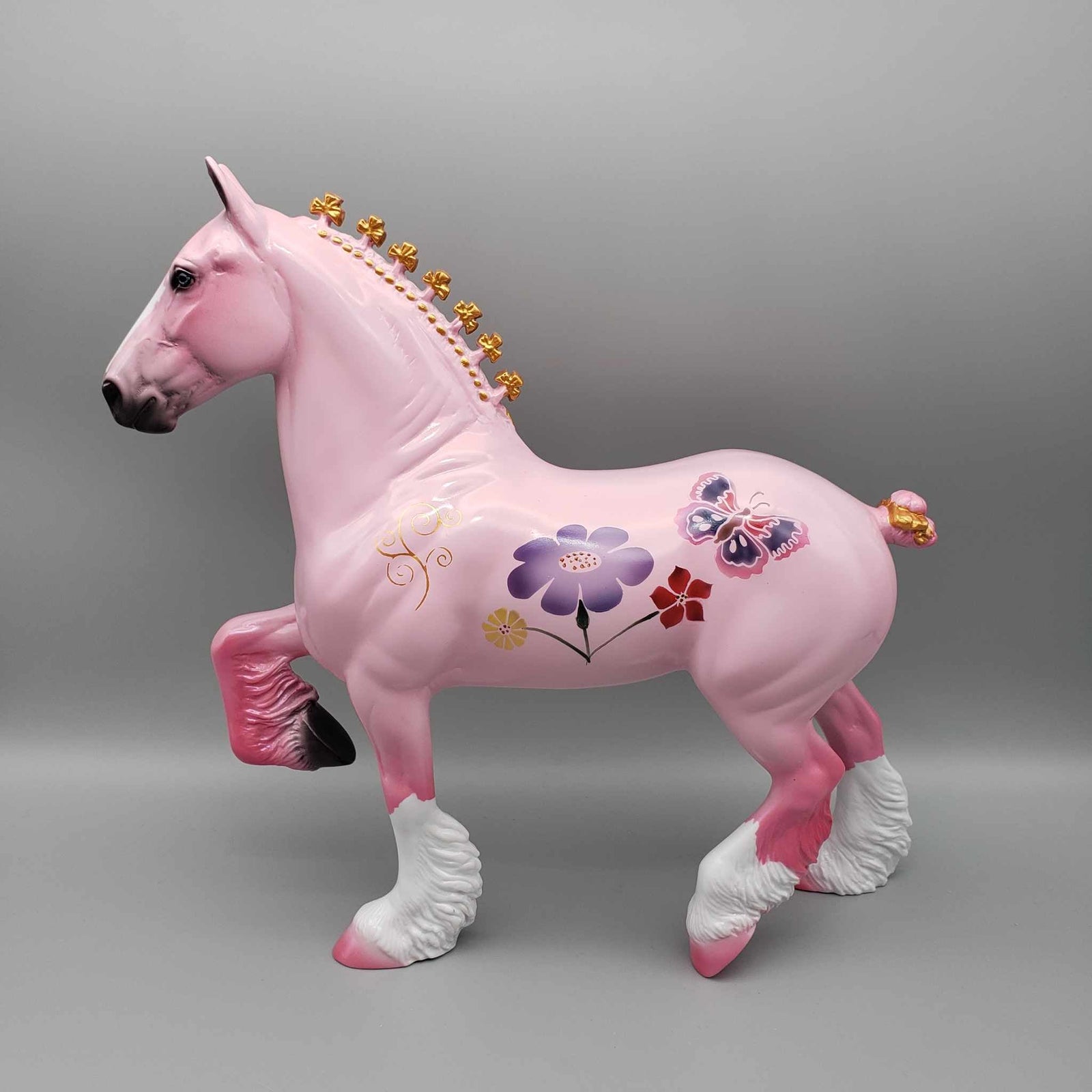 Glossy Petal Power OOAK Pink Deco trotting Drafter By Dawn Quick Fall Into Autumn Random Drop Sale 9/23