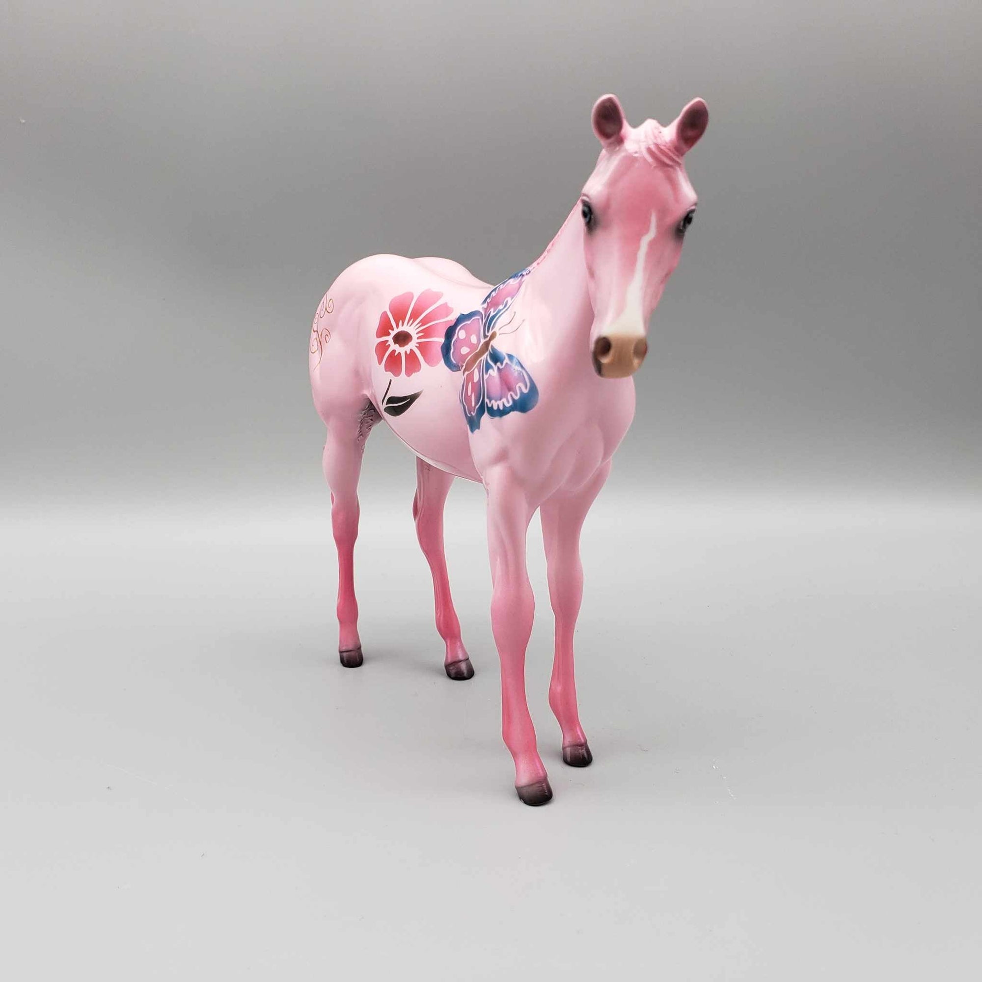 Fresh As A Daisy OOAK GLOSSY Pink Daisy and Butterfly Pink Deco Weanling By Dawn Quick Fall Into Autumn Random Drop Sale 9/23