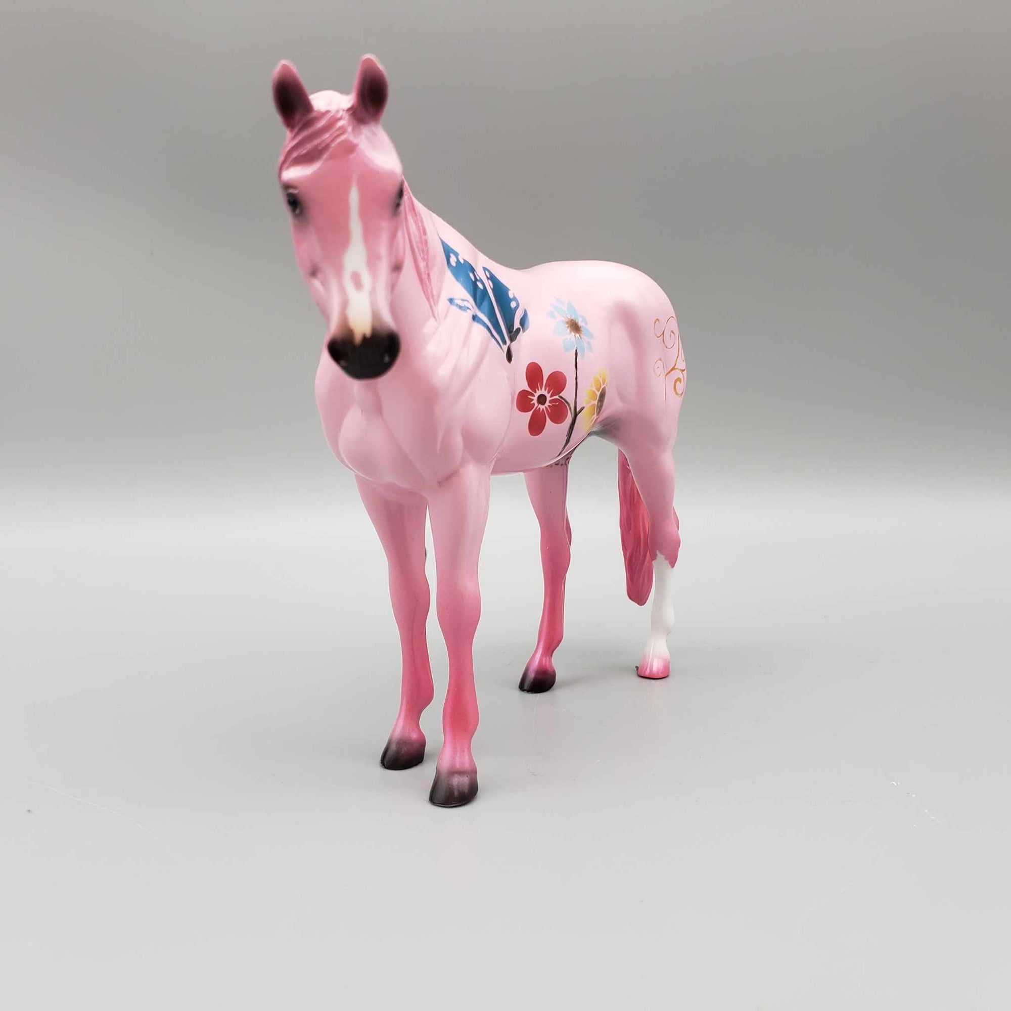 Among the Flowers OOAK GLOSSY Flowers and Butterfly Pink Deco Pebble Arab By Dawn Quick Fall Into Autumn Random Drop Sale 9/23