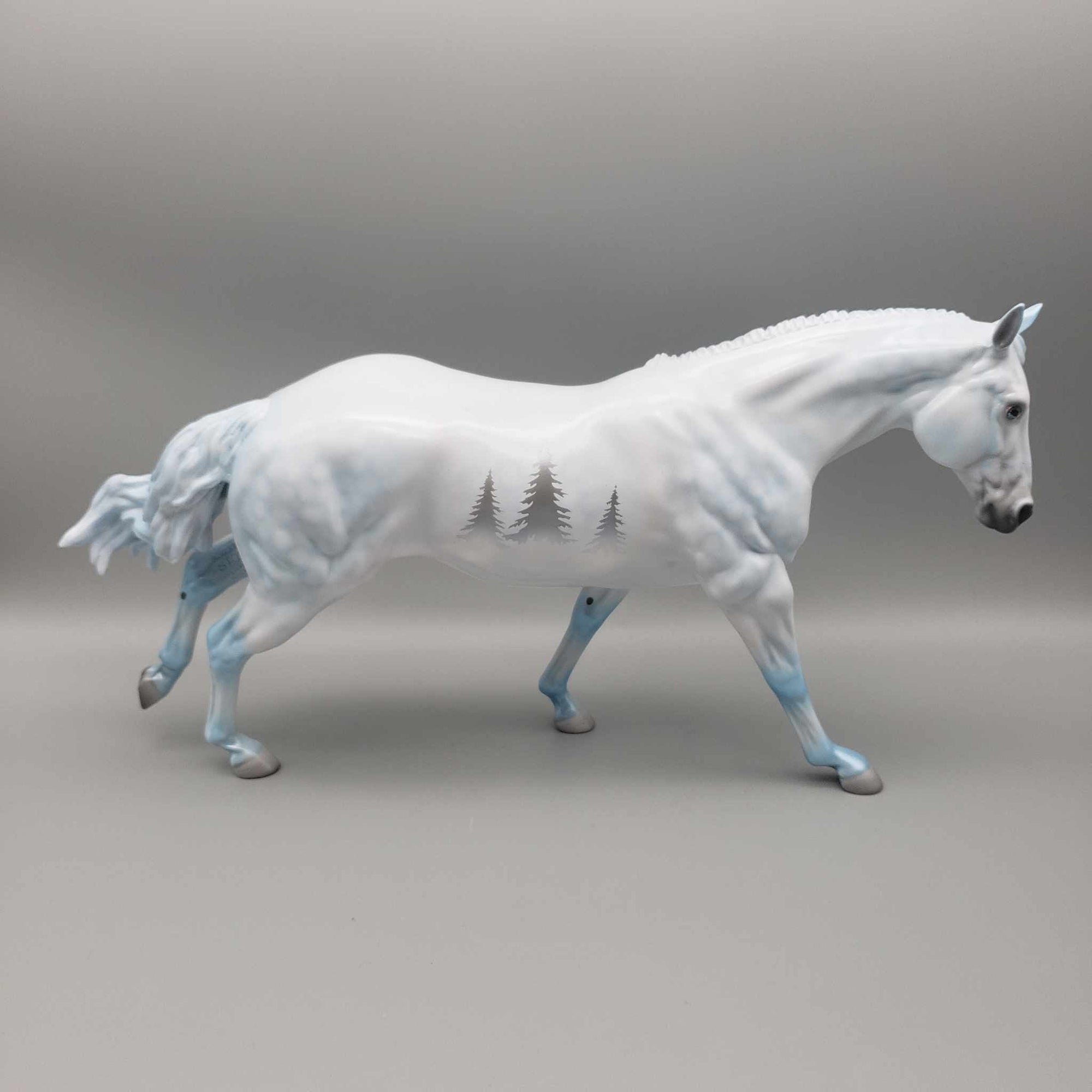 Serene OOAK Deco Running Stock Horse By Angela Marleau Holiday Sale HS23