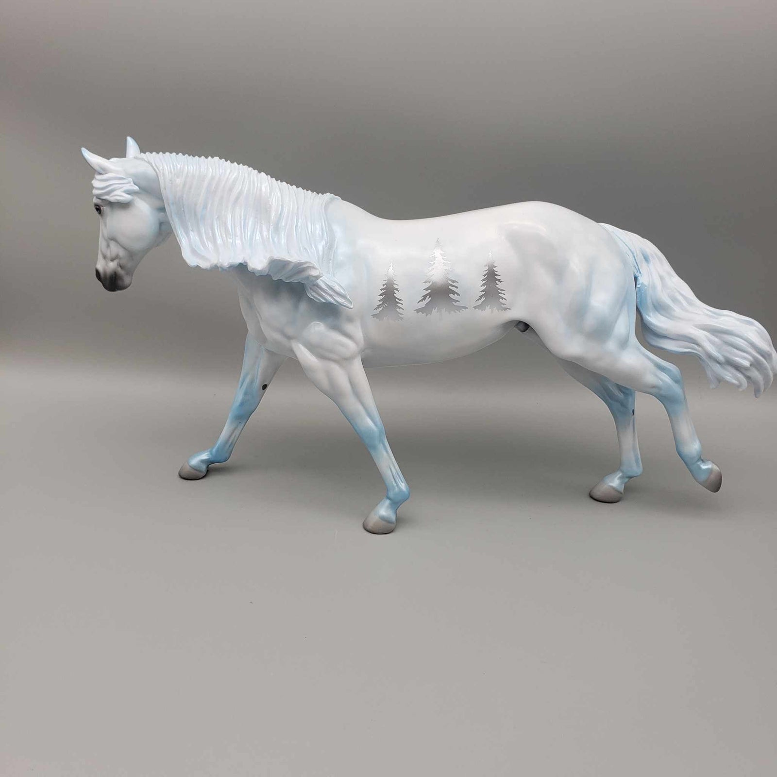 Serene OOAK Deco Running Stock Horse By Angela Marleau Holiday Sale HS23