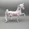 Pink Snowflake OOAK Deco Saddlebred By Carrie Keller Holiday Sale HS23