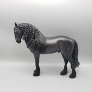Warhawk OOAK Dappled Black Frisian Andalusian By Caroline Boydston Best Offer 11/13/23