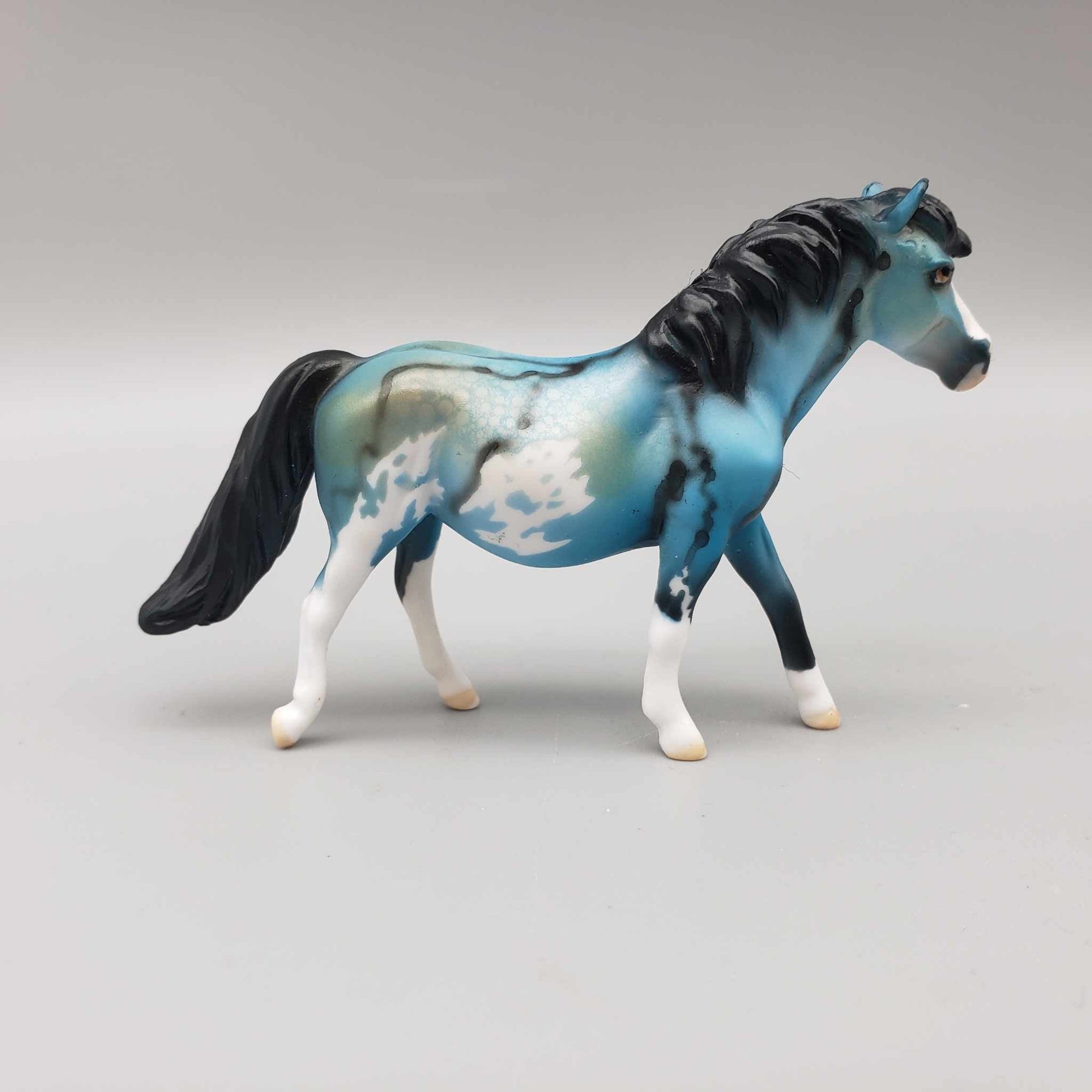 Halah OOAK Turquoise Pony Chip By Dawn Quick Facebook Auction Fall Into Autumn Random Drop Sale 9/23