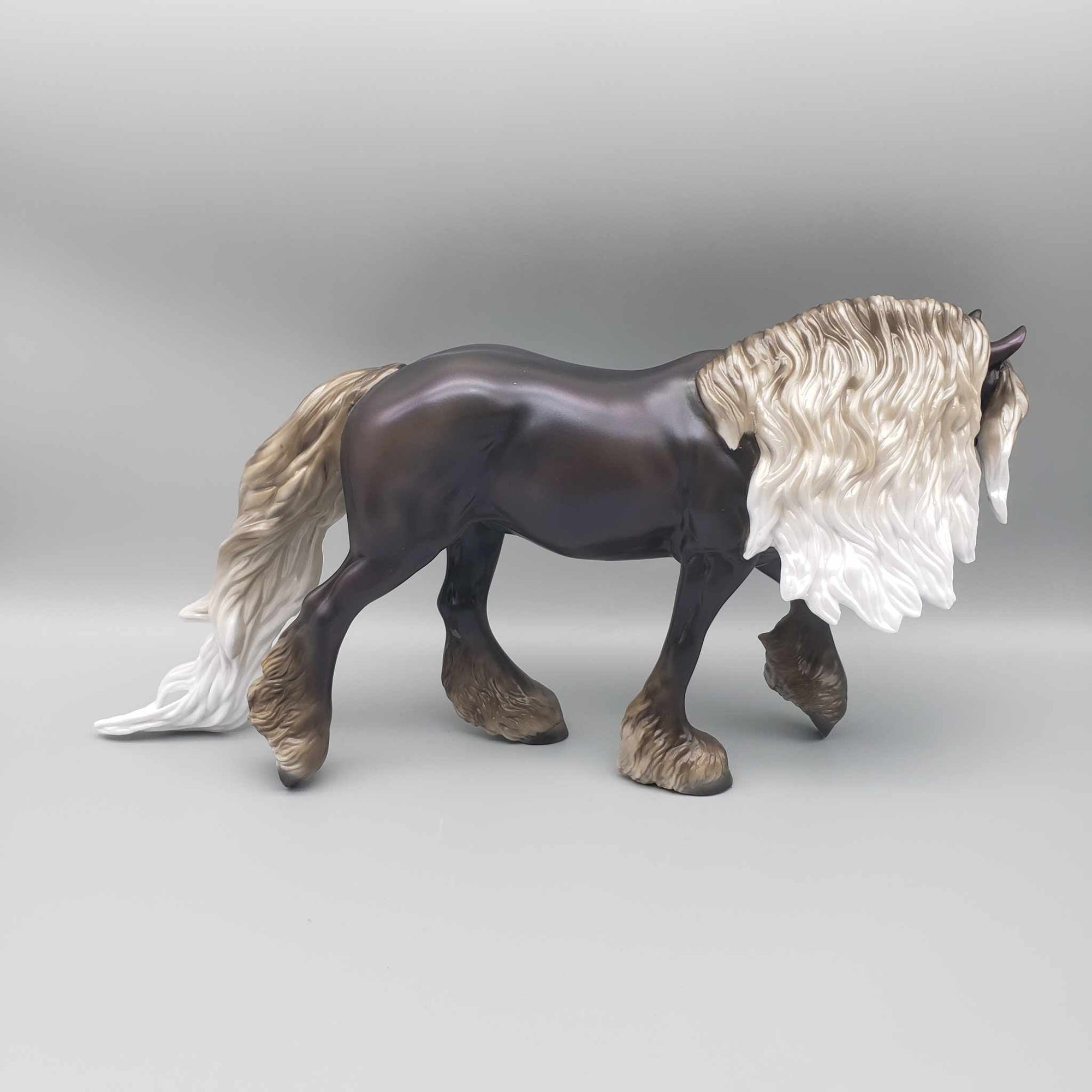 Spiced Cocoa OOAK Silver Black Irish Cob By Ashley Palmer Holiday Sale HS23