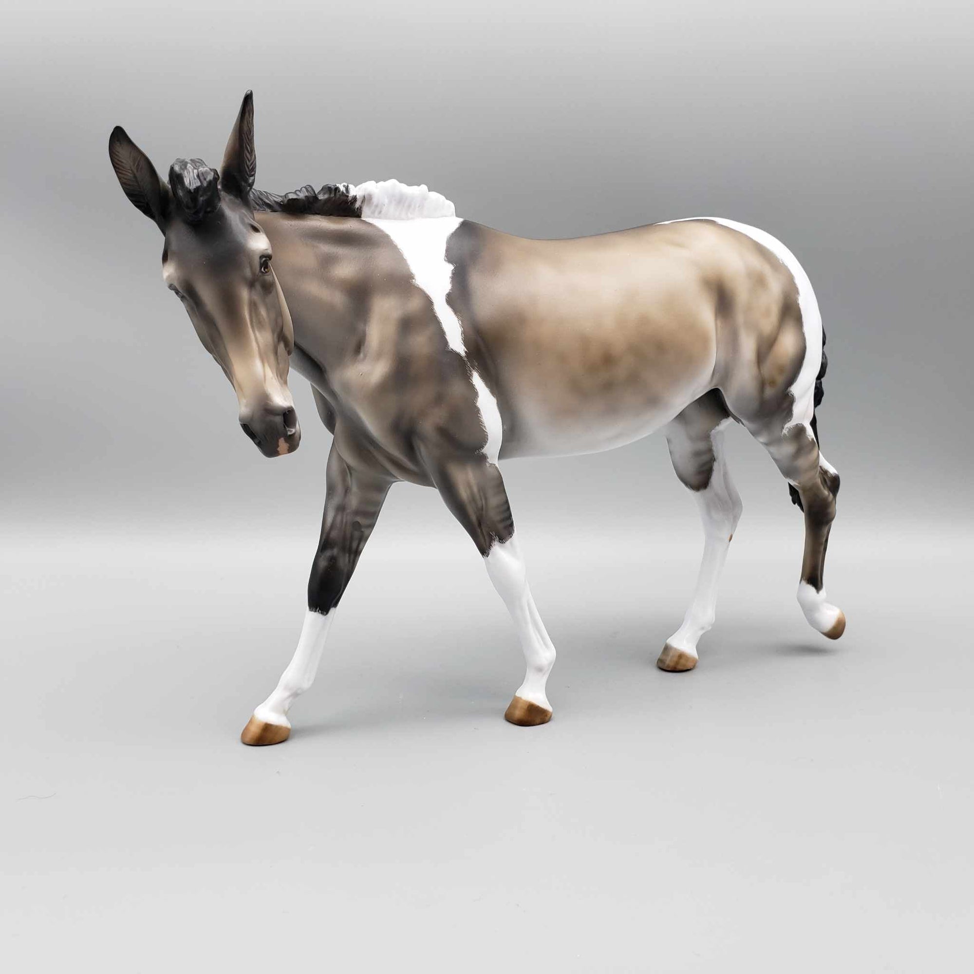 Pa-Rum Pum Pum Pum OOAK Grulla Tobiano Custom Mule By Julie Keim Holiday Best Offers 12/11/23