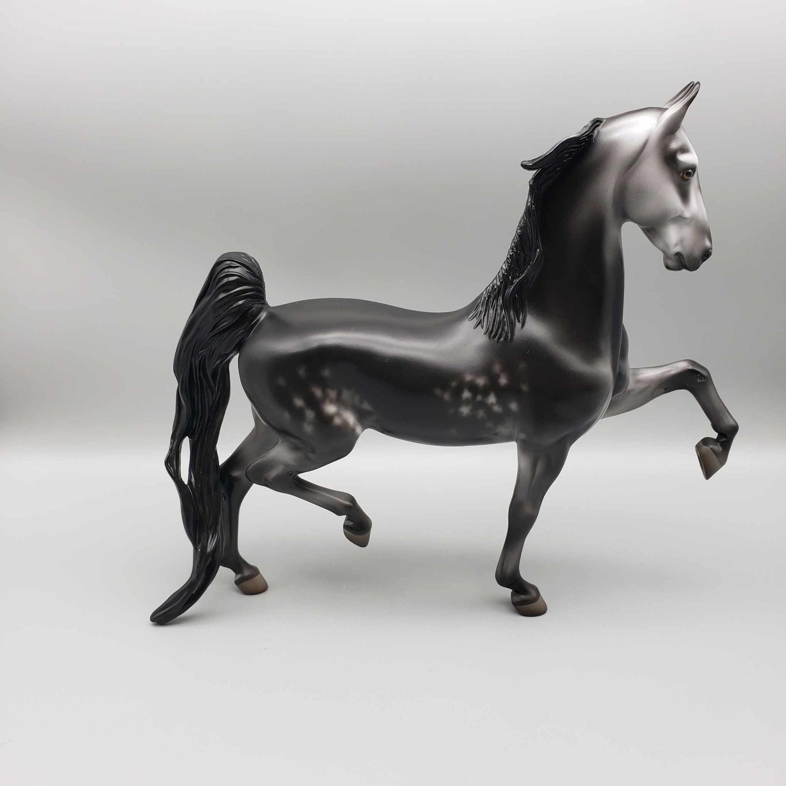 Licorice OOAK Dappled Gray Saddlebred By Jess Hamill Holiday Sale HS23