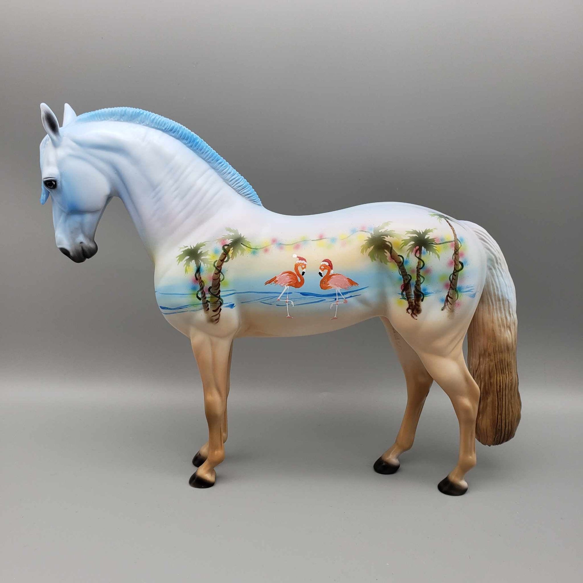 Christmas in the Keys OOAK Deco Andalusian By Dawn Quick Fall Facebook Auction 11/23