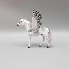 Silent Snow OOAK Deco Leopard Appaloosa Inspired By Snow Owl Winged Andalusian Chip By Ellen Robbins Holiday Sale HS23