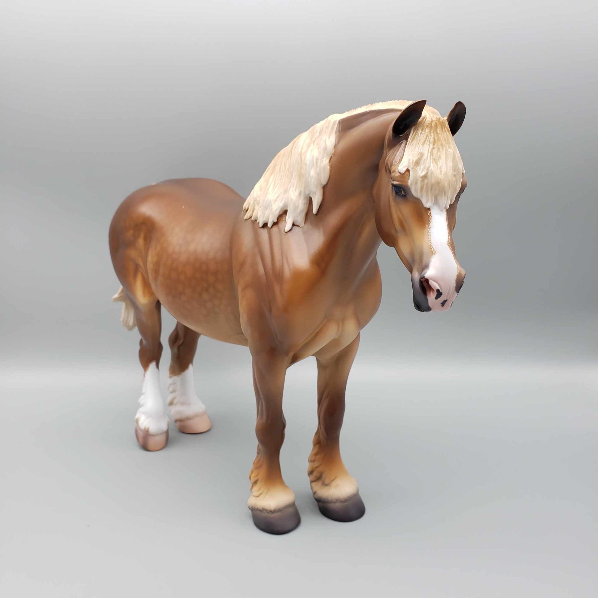 Airacomet OOAK Dappled Chestnut Heavy Draft Mare By Caroline Boydston Best Offer 11/13/23