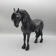 Warhawk OOAK Dappled Black Frisian Andalusian By Caroline Boydston Best Offer 11/13/23