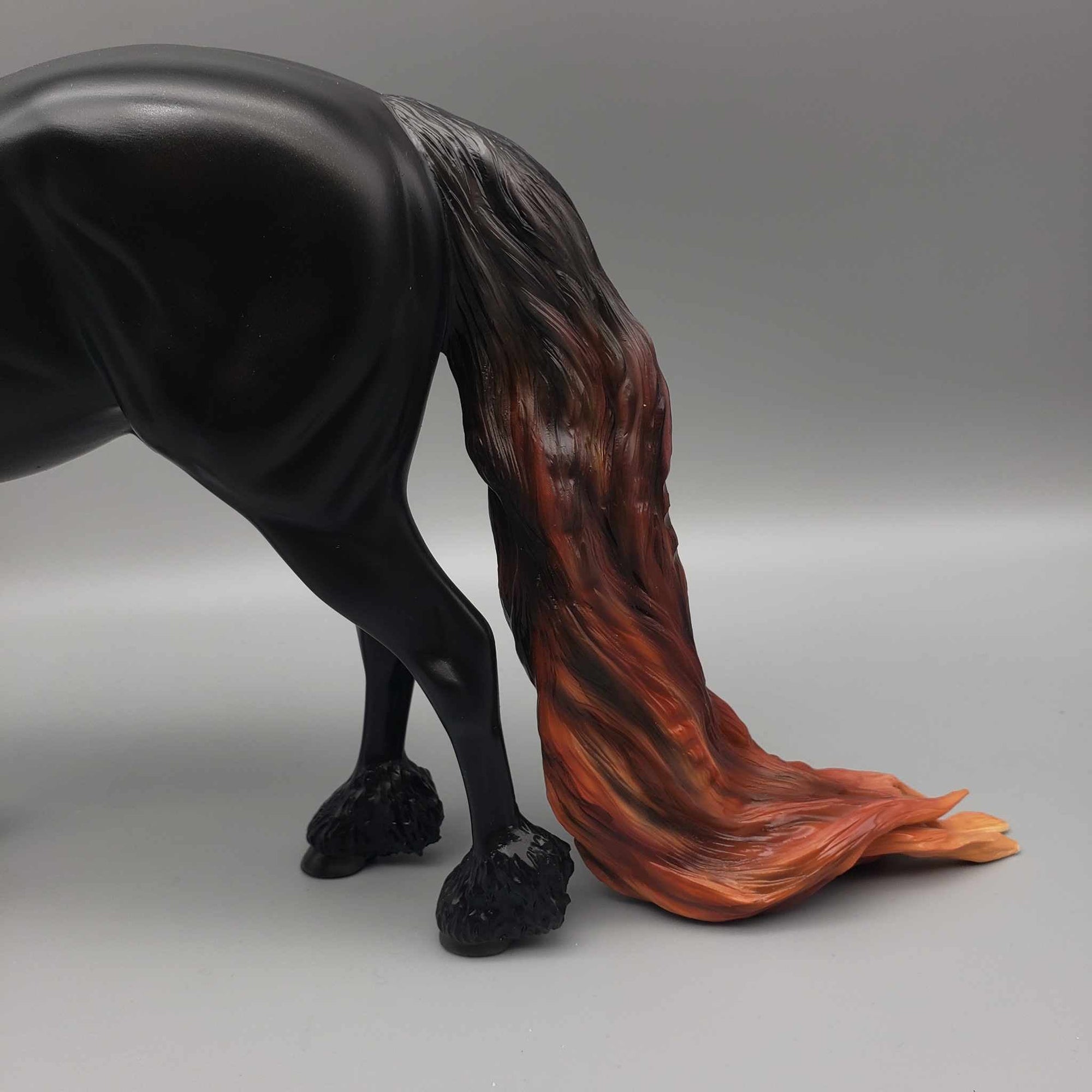 Rauschberg OOAK Sunbleached Black Friesian Stallion Andalusian By Myla Pearce Best Offers 10/09/23