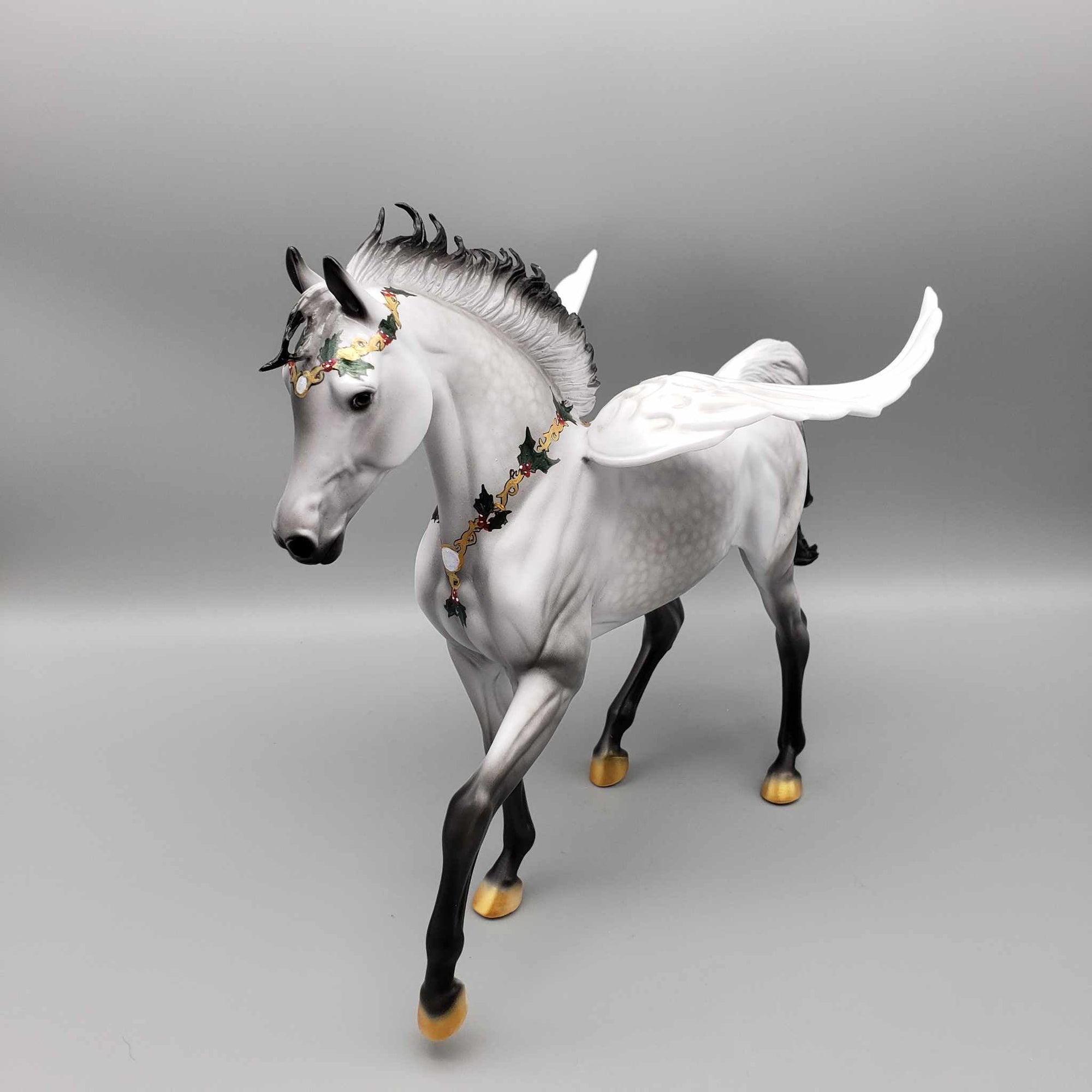 Angel Watching Over You OOAK Angel Wing Dappled Grey Arab Mare By Dawn Quick Holiday Best Offers 12/11/23