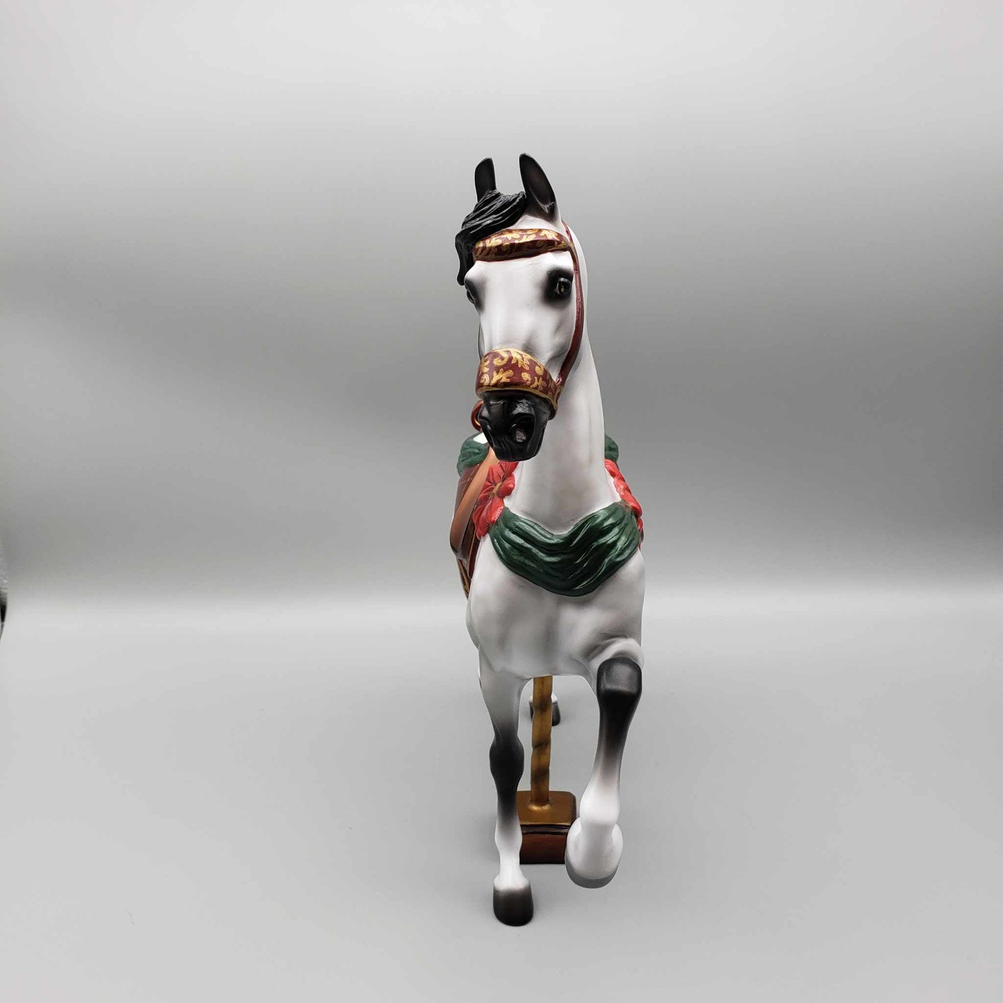 Wishmaker OOAK Dapple Grey Saddlebred Customized to Christmas Carousel Horse By Jess Hamill Holiday Best Offers 12/11/23