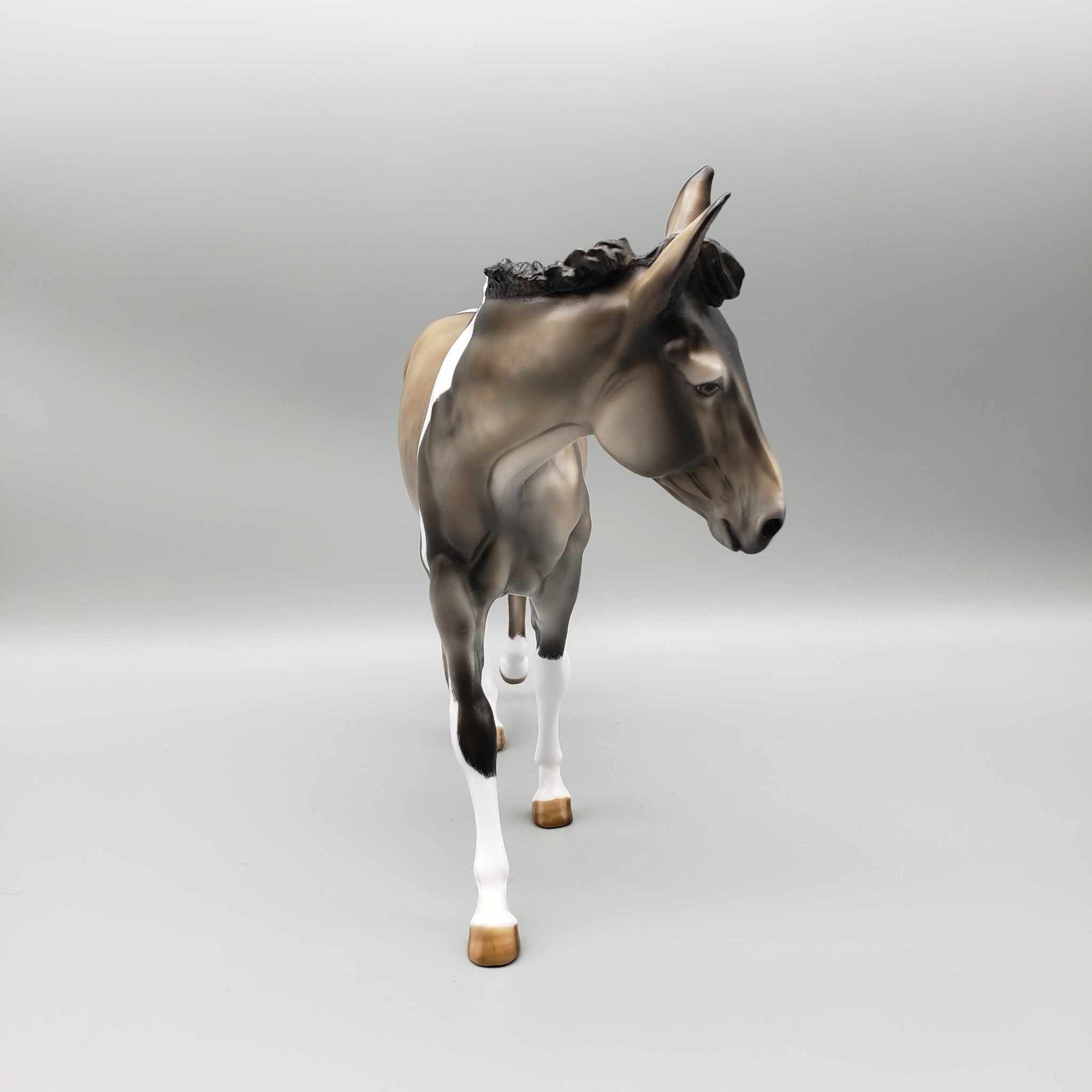 Pa-Rum Pum Pum Pum OOAK Grulla Tobiano Custom Mule By Julie Keim Holiday Best Offers 12/11/23