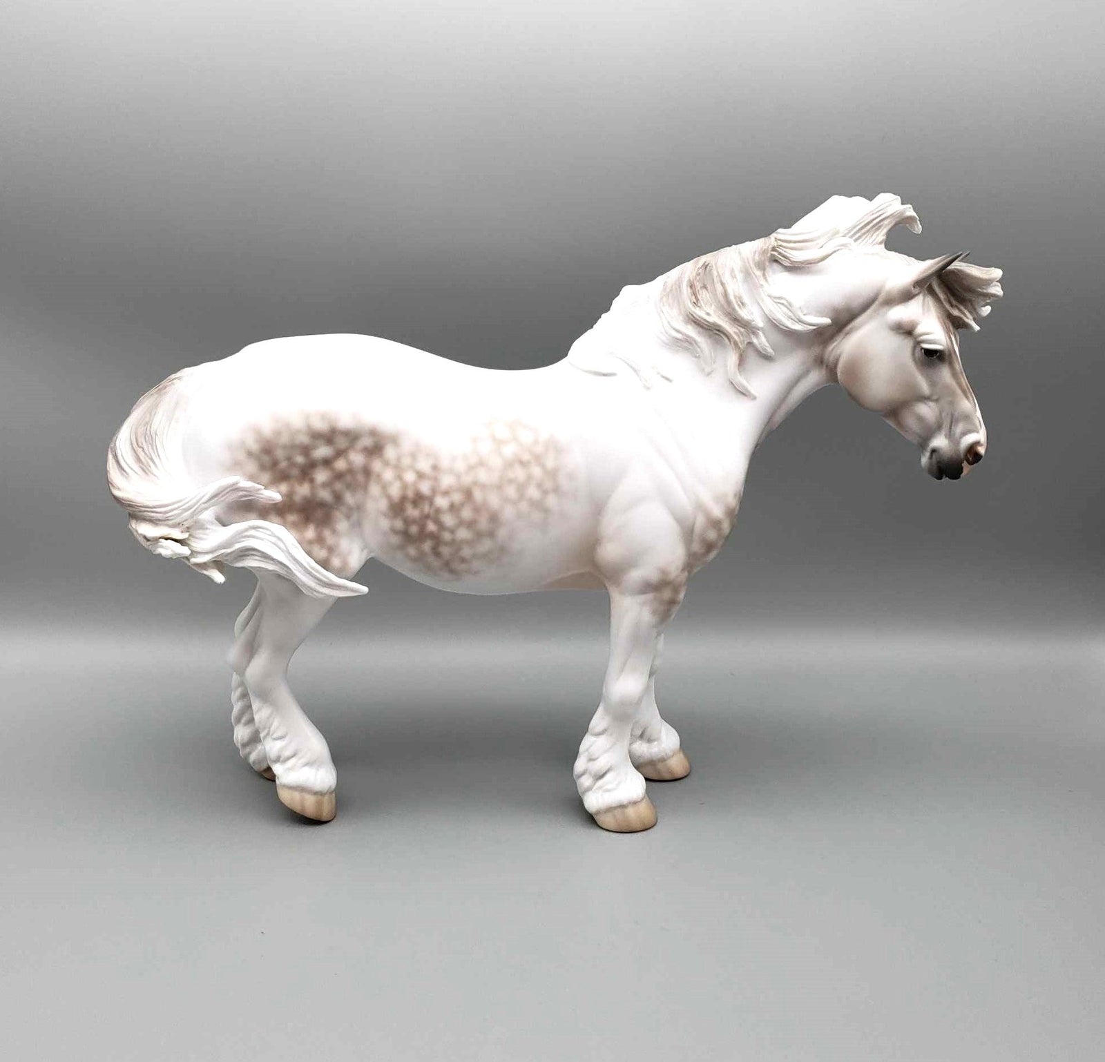 Christmas Past OOAK Rose Grey Tobiano Heavy Draft Mare By Jess Hamill Holiday Best Offers 12/11/23