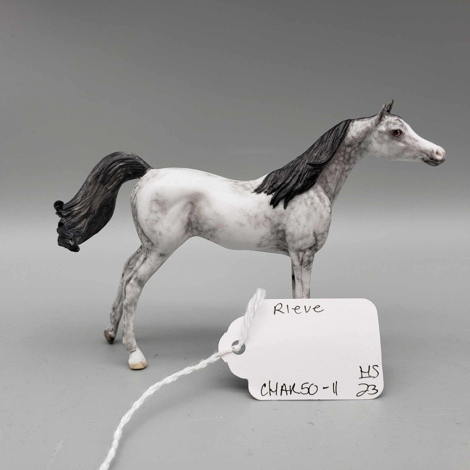 Rieve OOAK Dappled Gray Custom Arabian Chip By Andrea Thomason Holiday Sale HS23