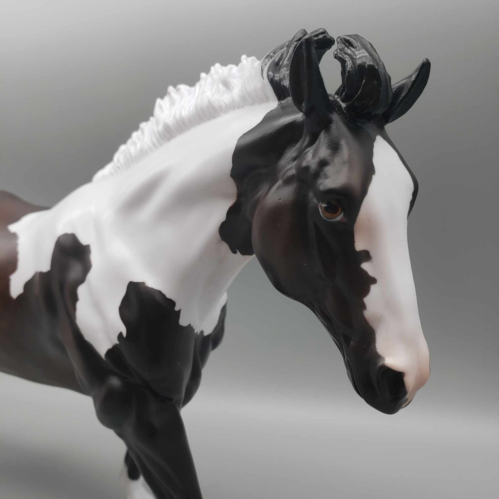 Myrrh OOAK Dappled Dark Bay Tobiano Remington W/ Short Mane By Jess Hamill Holiday Sale HS23