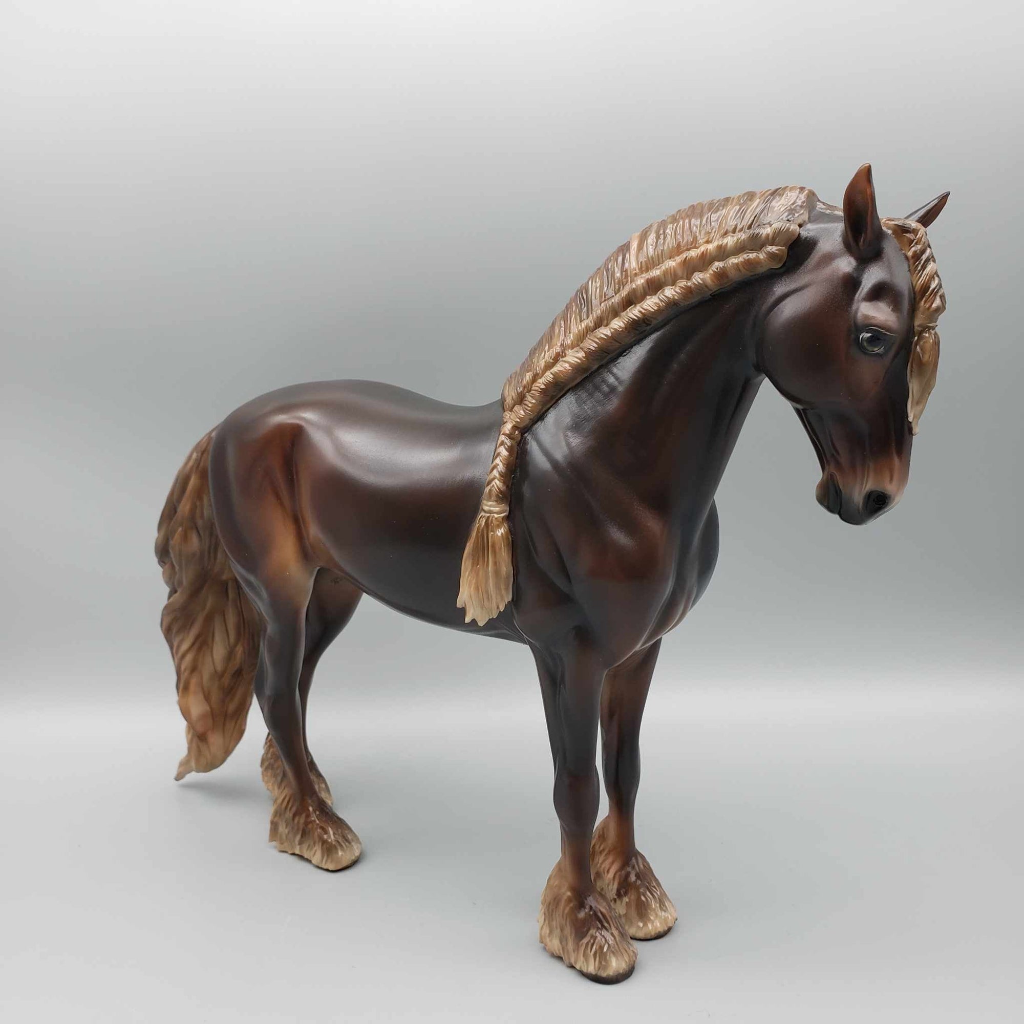 Flickering Firelight OOAK Chestnut Friesian Andalusian By Ashley Palmer Holiday Best Offers 12/11/23